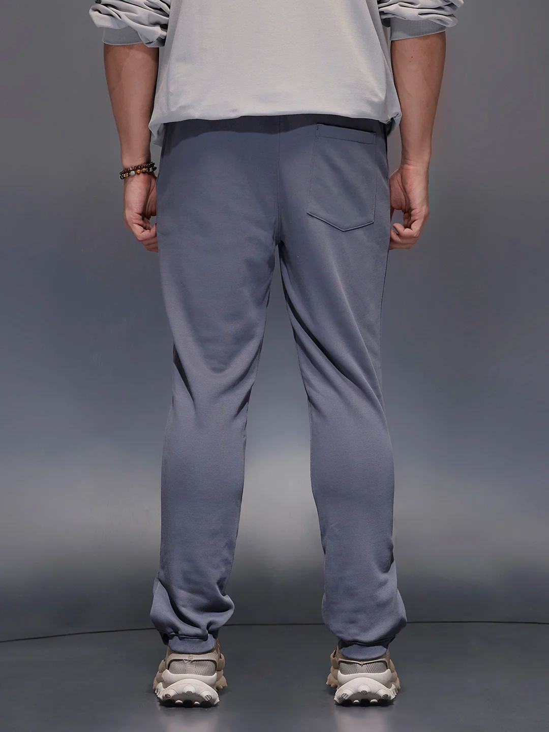 Men’s Minimal Straight Fit knit jogger | Dark Grey - Image 3