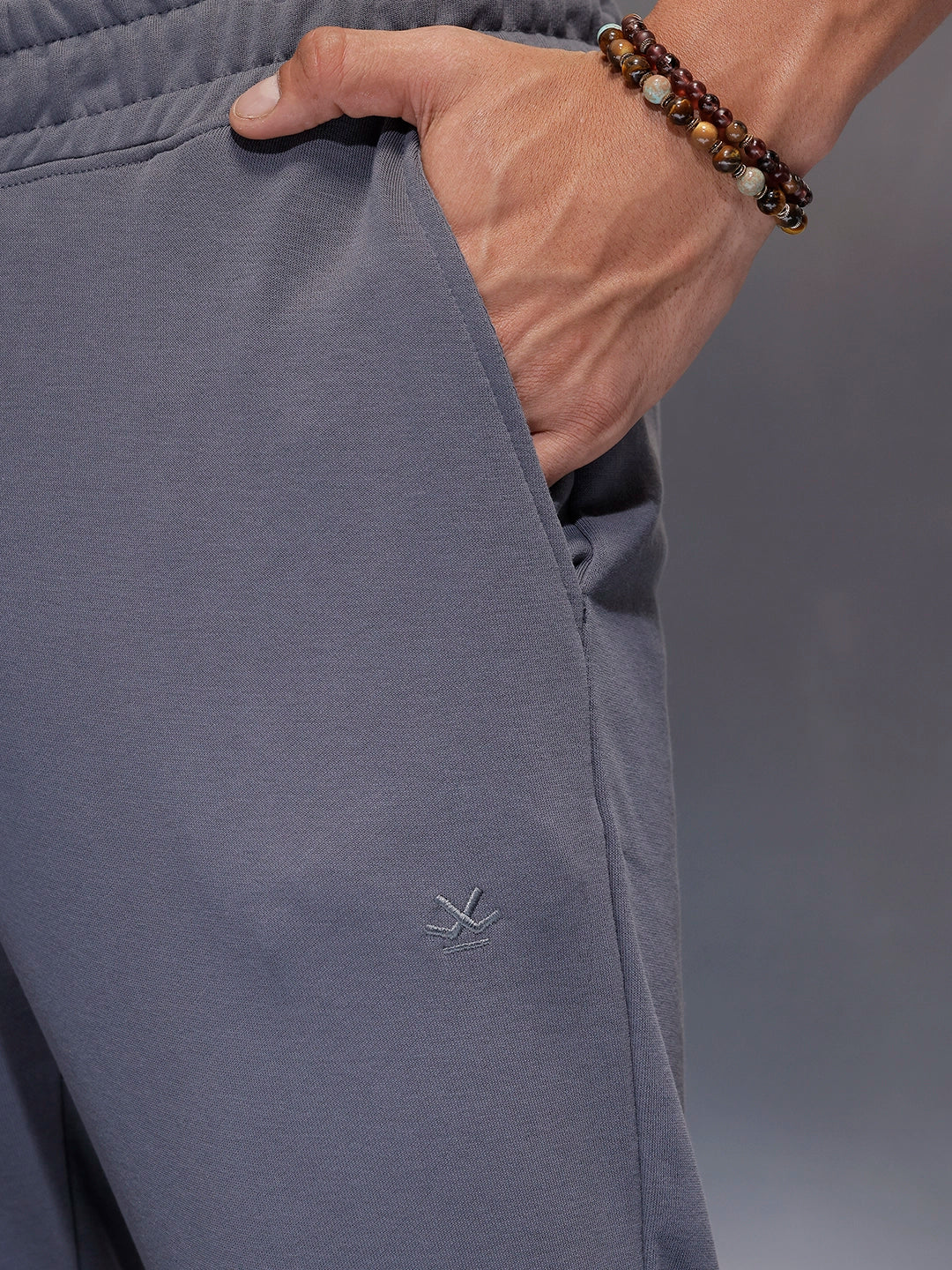 Men’s Minimal Straight Fit knit jogger | Dark Grey - Image 5