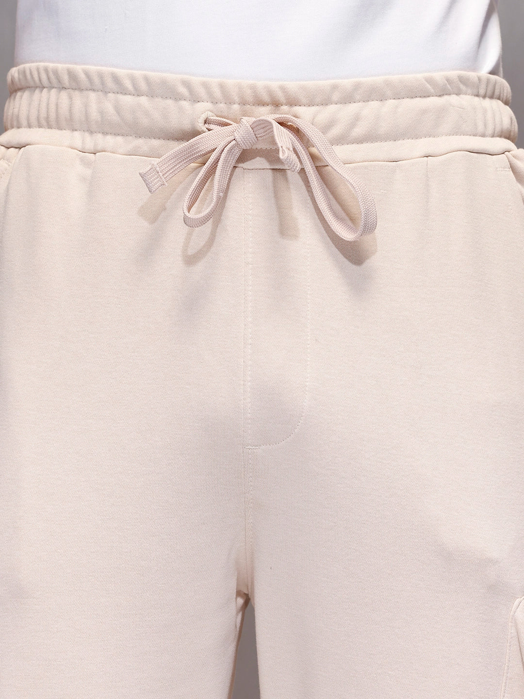 Men’s Straight Fit Cargo Joggers | Beige - Image 5