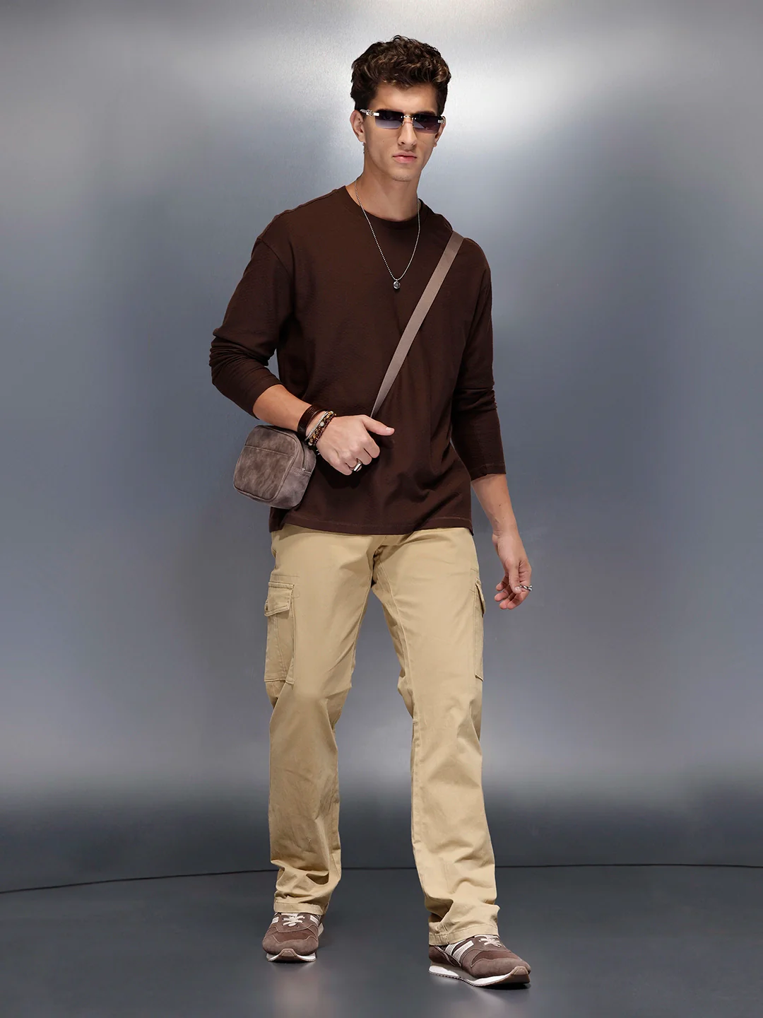 Men’s straight fit cargo | Khaki - Image 2