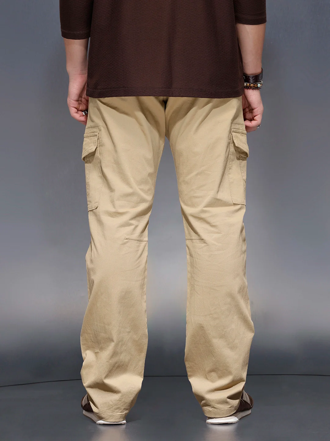 Men’s straight fit cargo | Khaki - Image 3