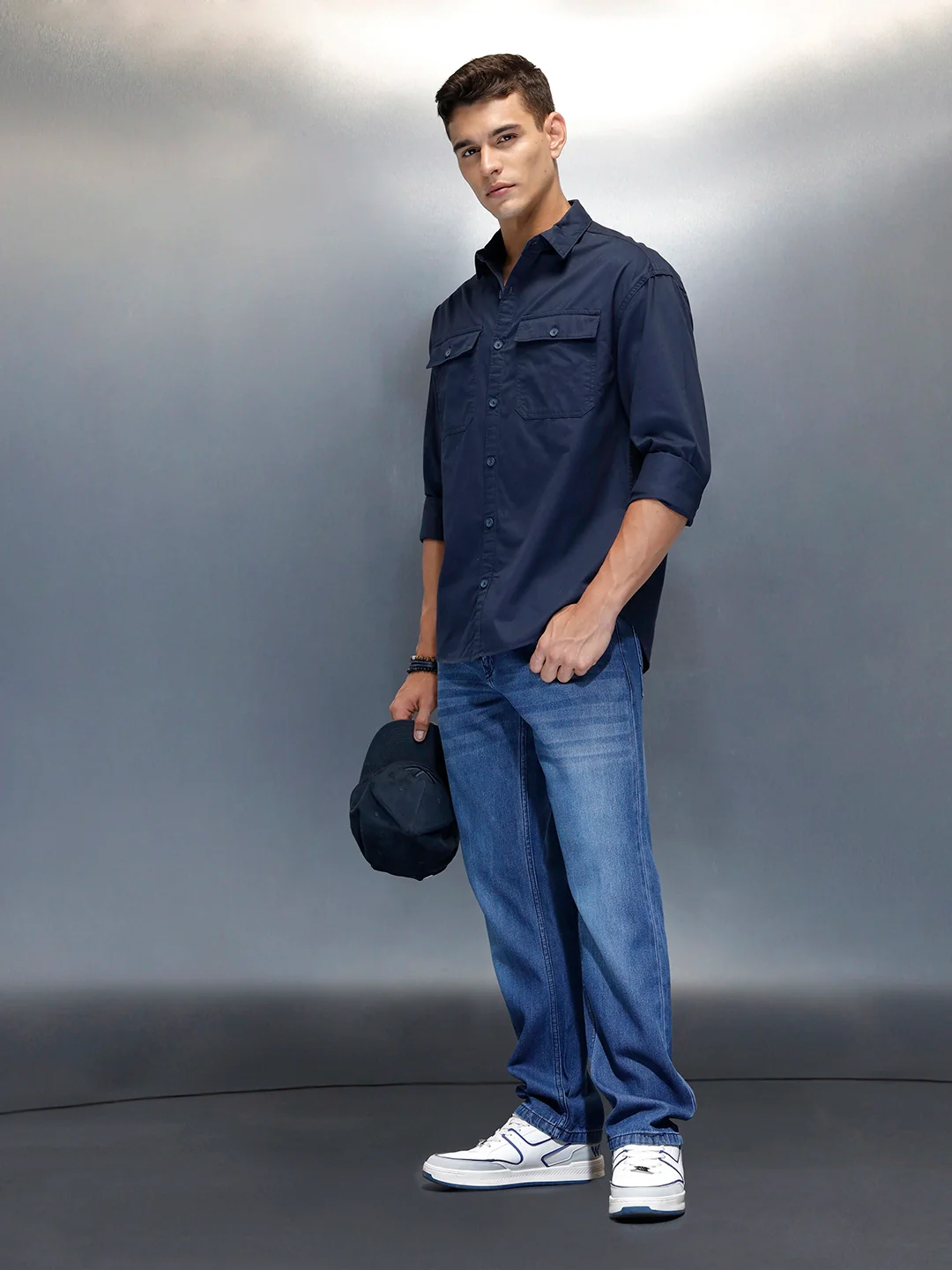 Men's Casual Anti Fit Jeans | Blue - Image 2