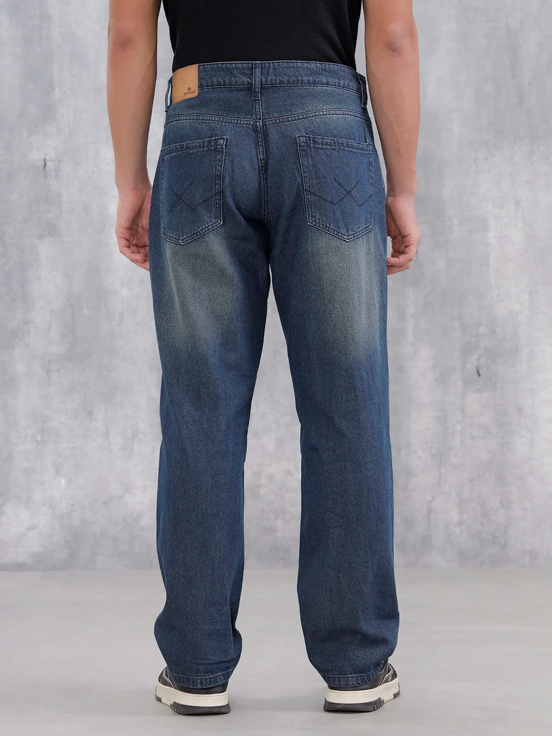 Men's Casual Anti Fit Jeans | Dark Stone - Image 3
