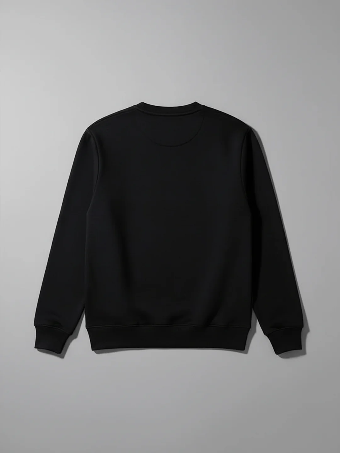 Men's Casual Branded Comfort Fit Sweatshirt  | Black - Image 5