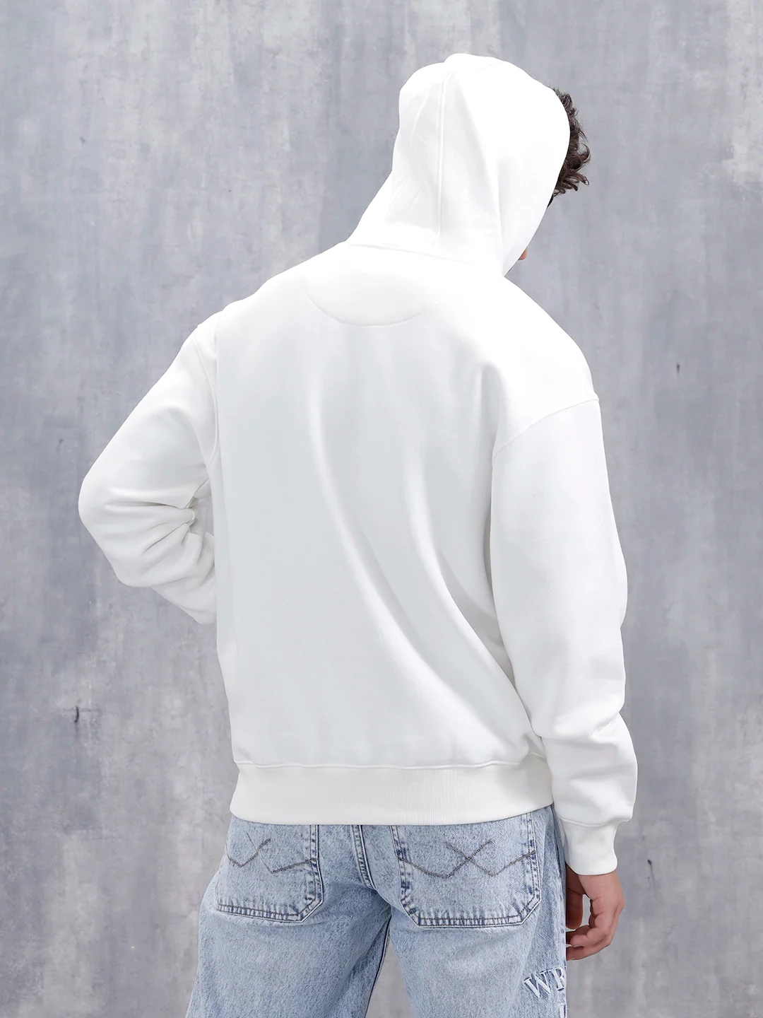 Men's Casual Branded Oversized Fit Sweatshirt | White - Image 8