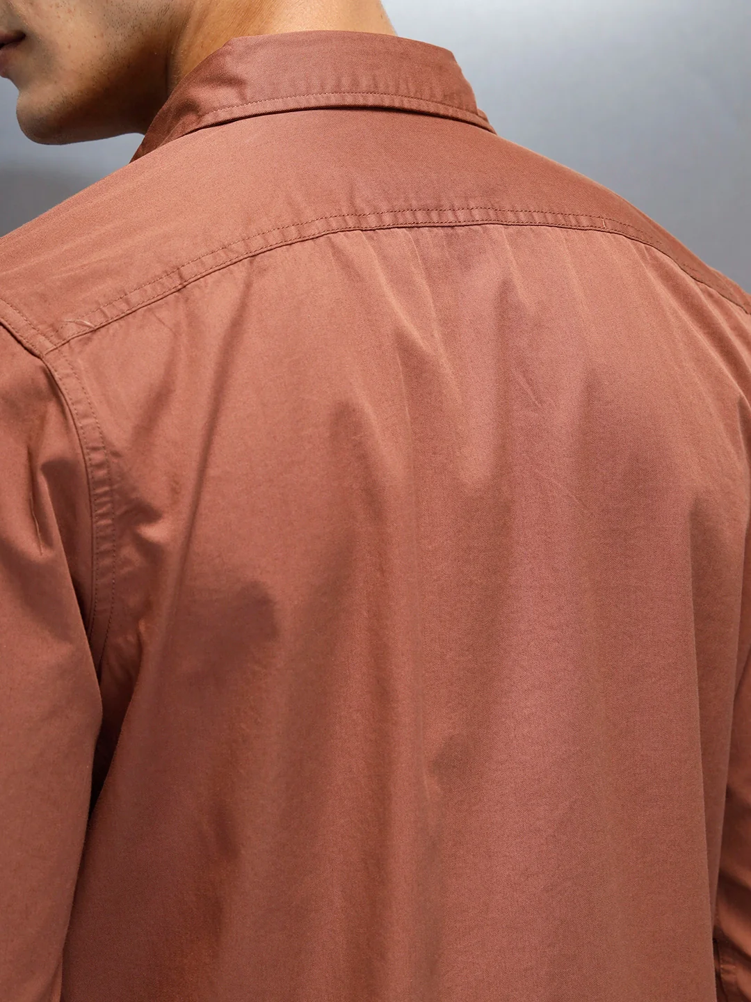Men's Casual Cargo Double Pocket Shirt | Brown - Image 5