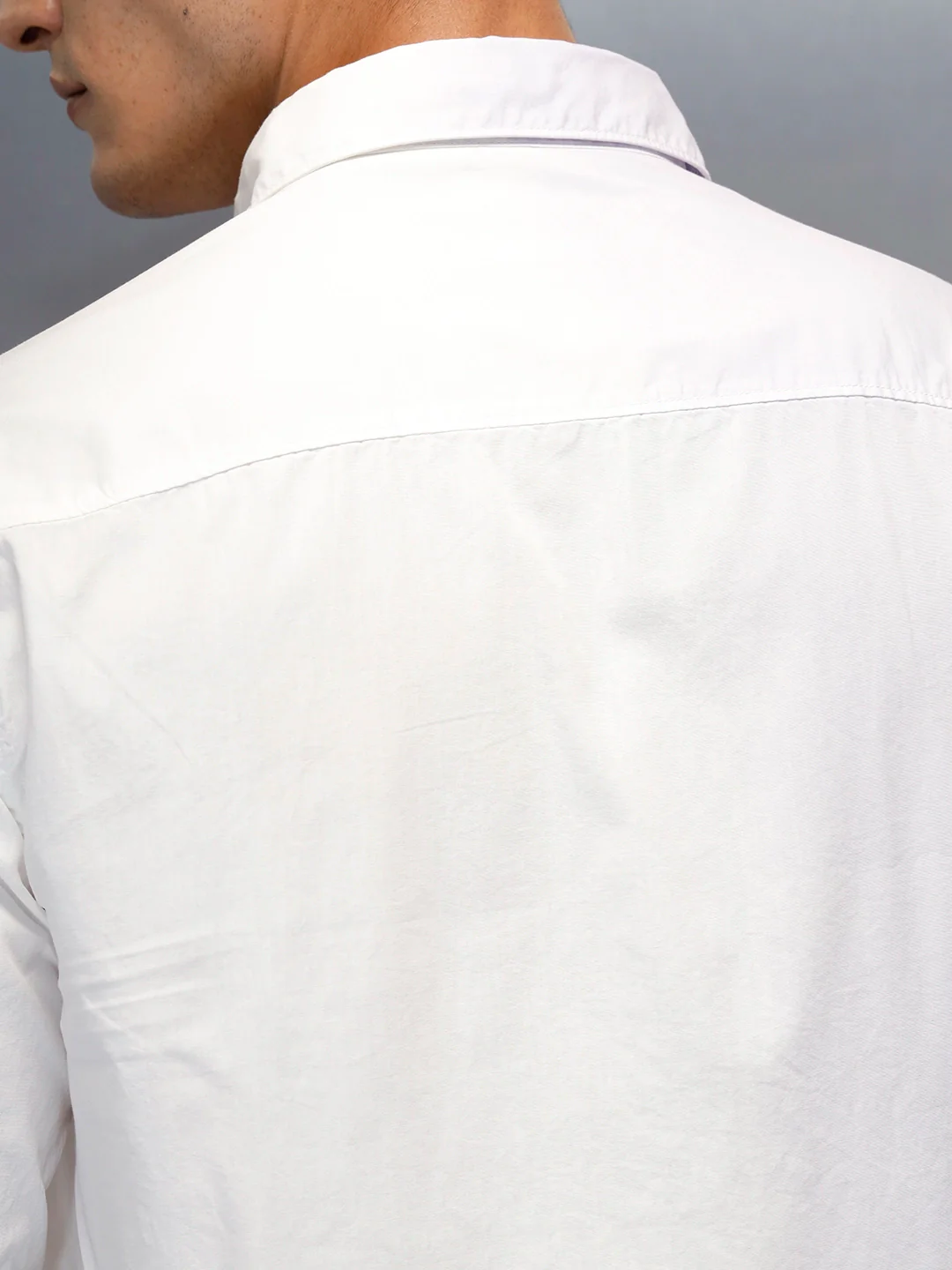 Men's Casual Comfort Fit Shirt | White - Image 5