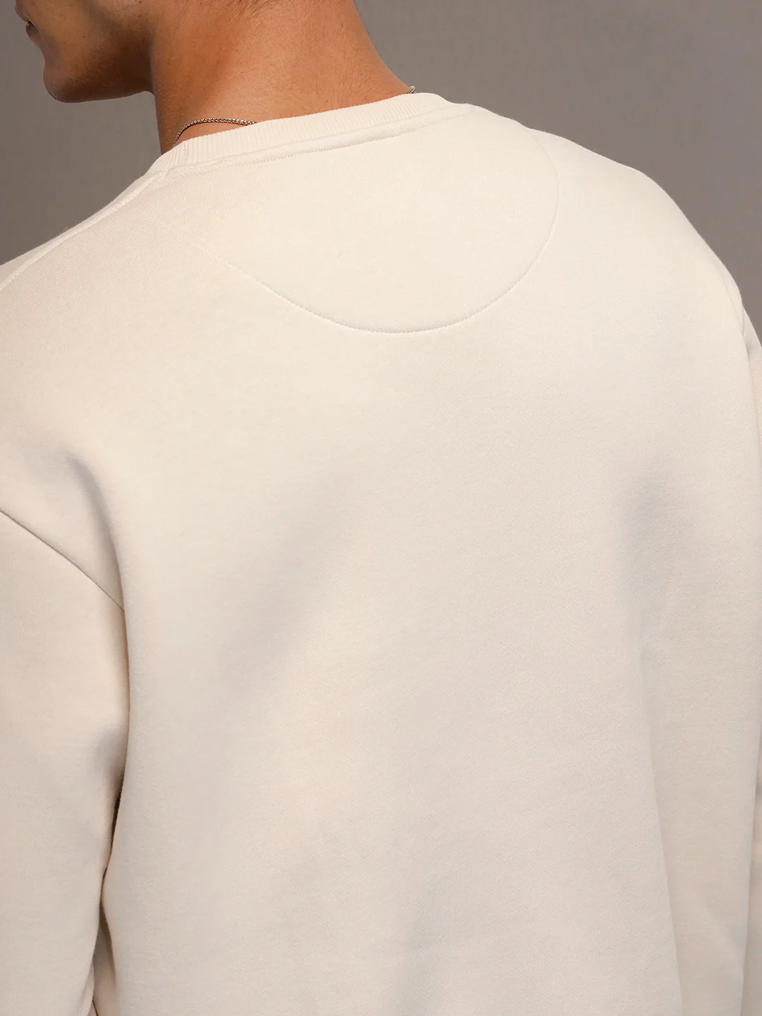 men's casual comfort fit sweatshirt | Beige - Image 8