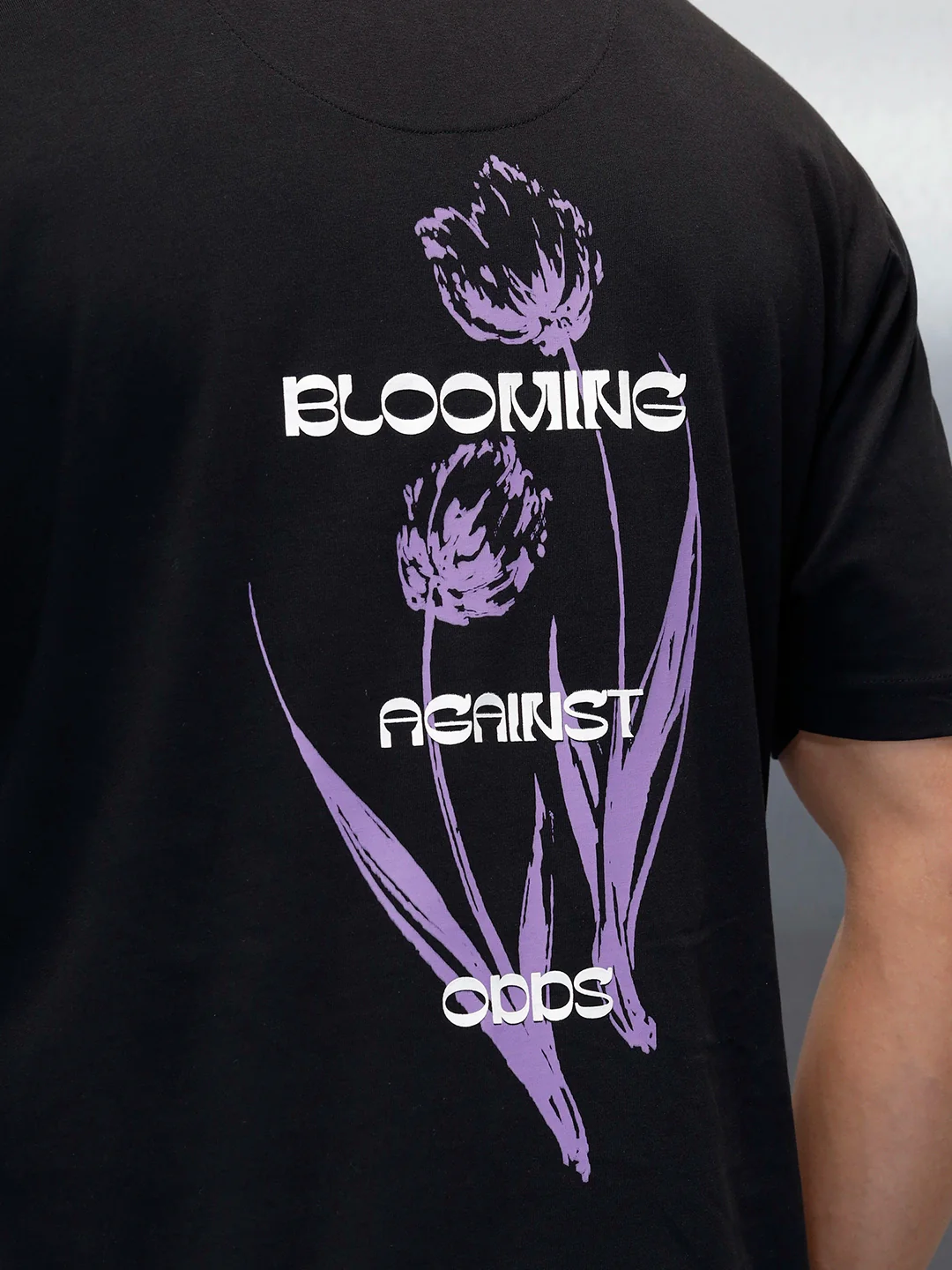 Men's Casual Graphic Pritned T-Shirt | Black - Image 5