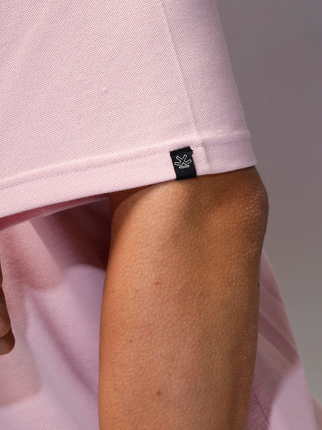 Men's Casual Oversized Fit Polo Collar T-Shirt | Pink - Image 5
