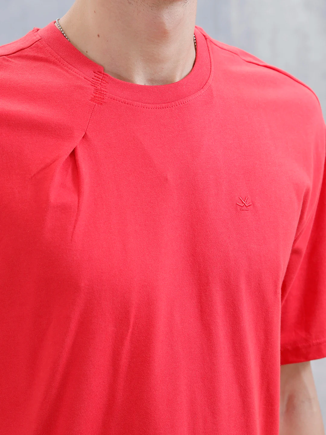 Men's Casual Oversized T-Shirt | Red - Image 5