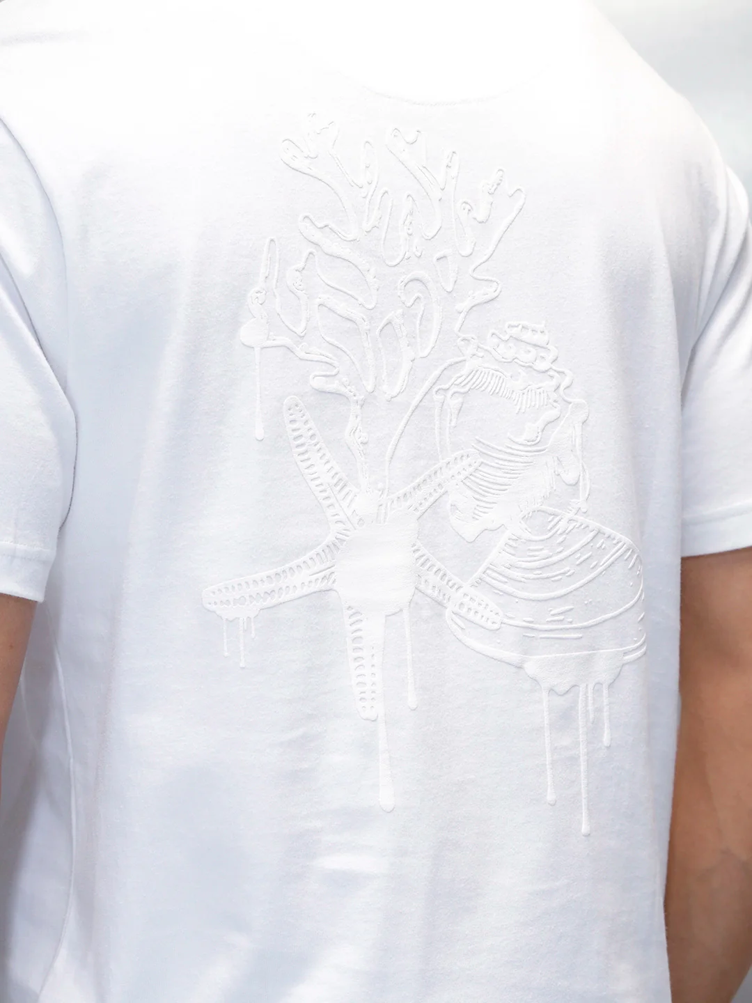 Men's Casual Refualr Fit T-Shirt | White - Image 5
