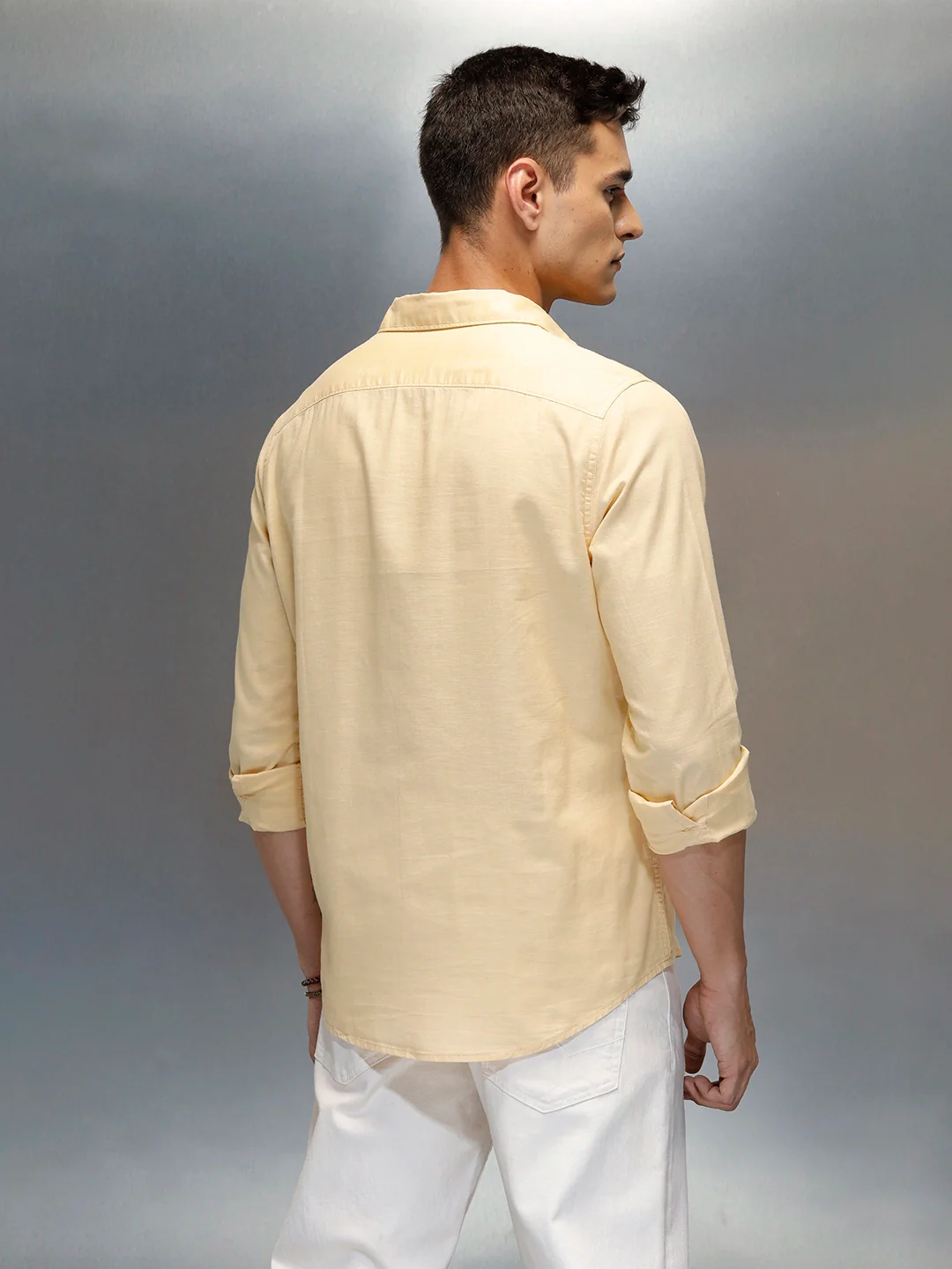 Men's Casual Regular Fit Shirt | Khaki - Image 3