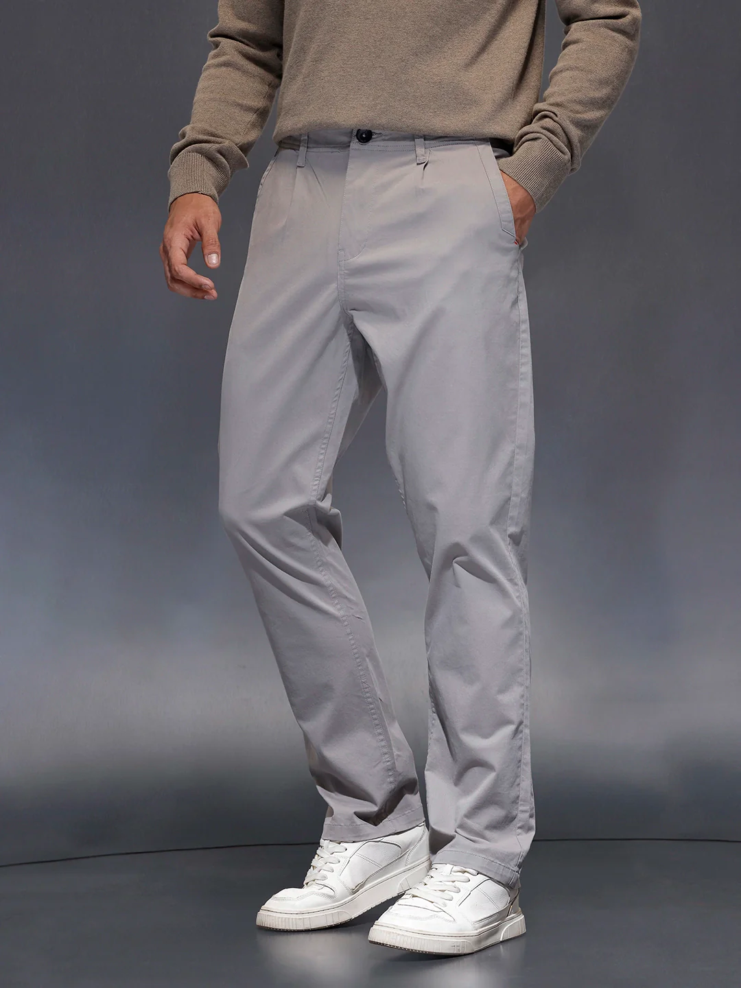 Men's casual relax fit trouser | Grey - Image 4