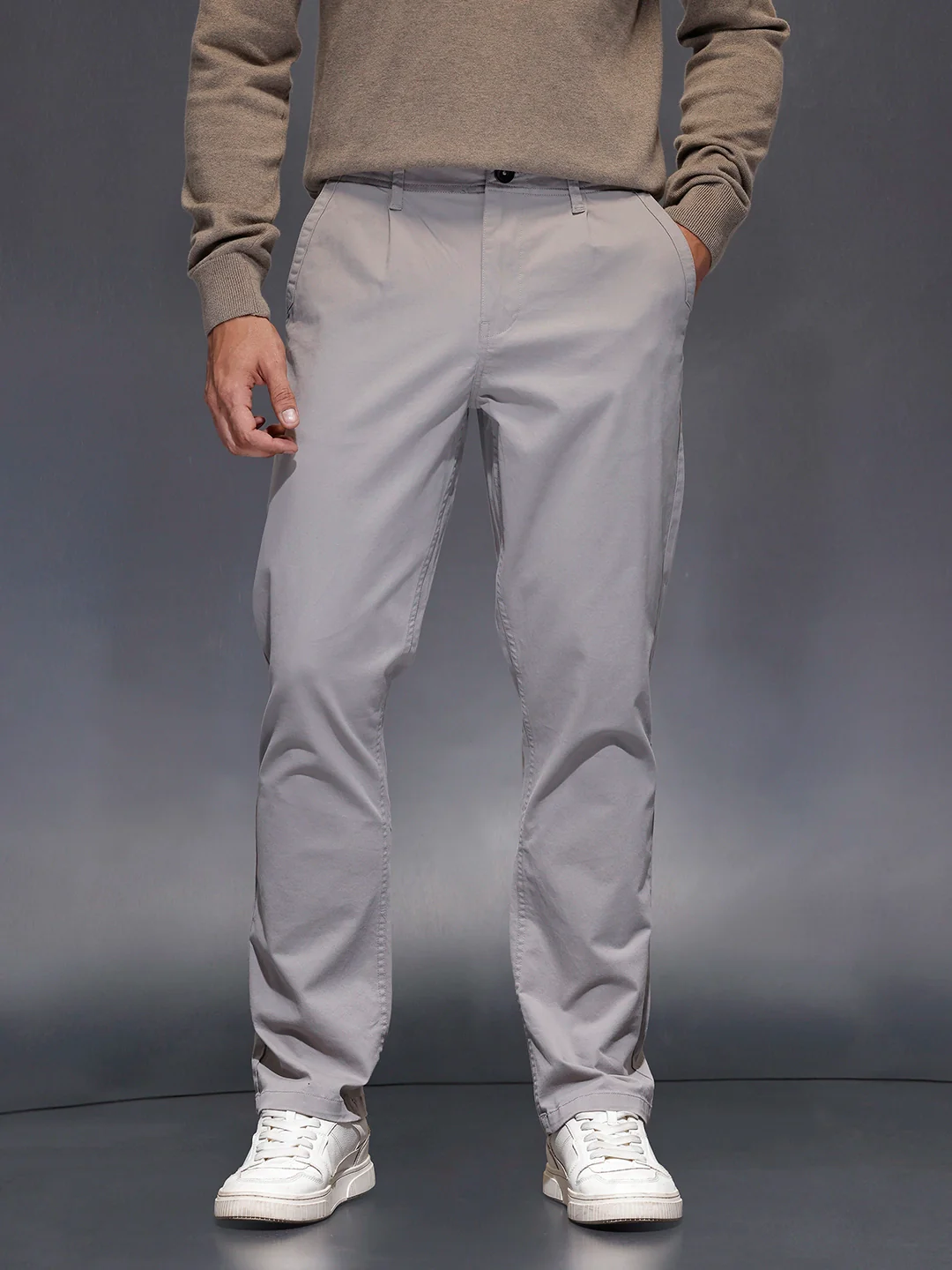 Men's casual relax fit trouser | Grey - Image 5