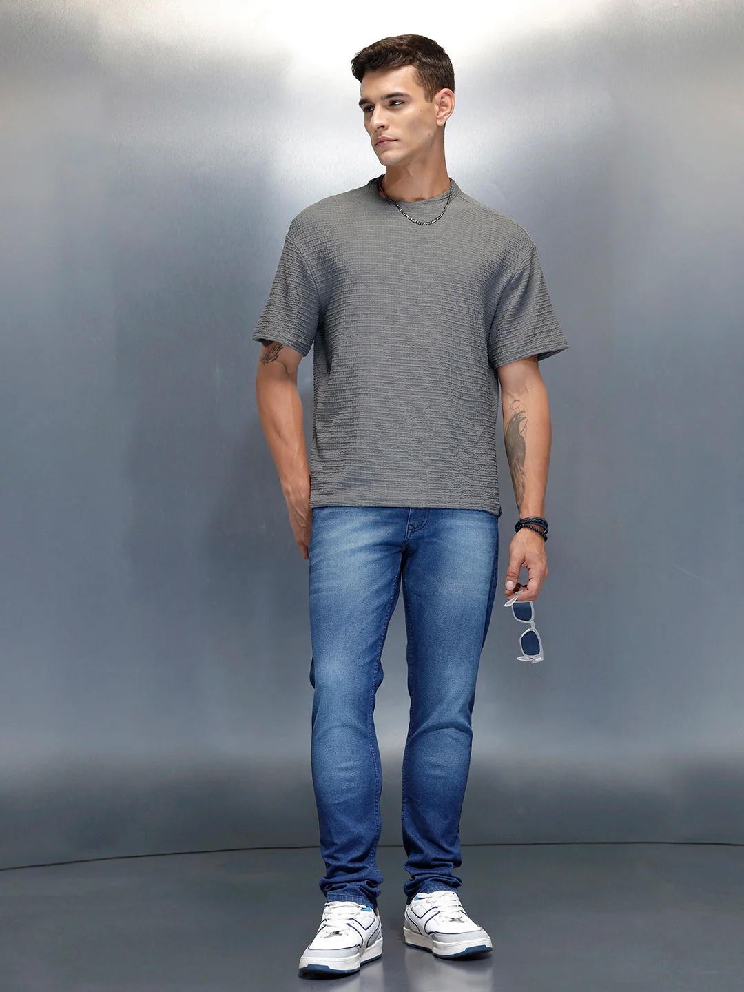 Men's Casual Relaxed Fit Jeans | Blue - Image 2