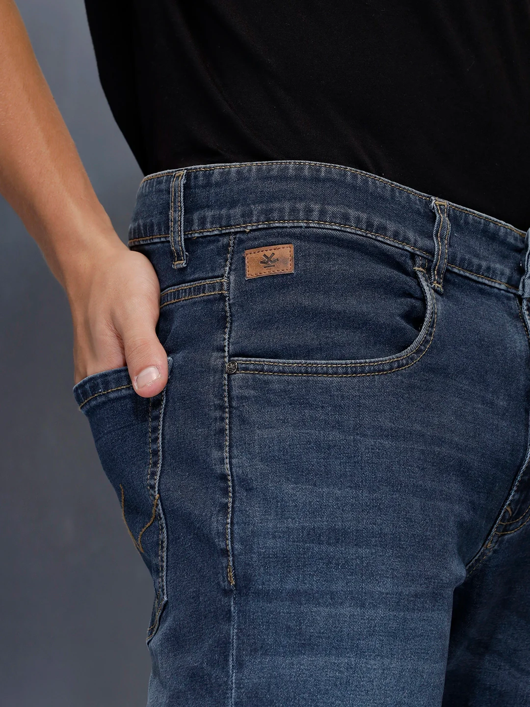 Men's Casual Slim Fit Denim Jeans  | Blue - Image 5