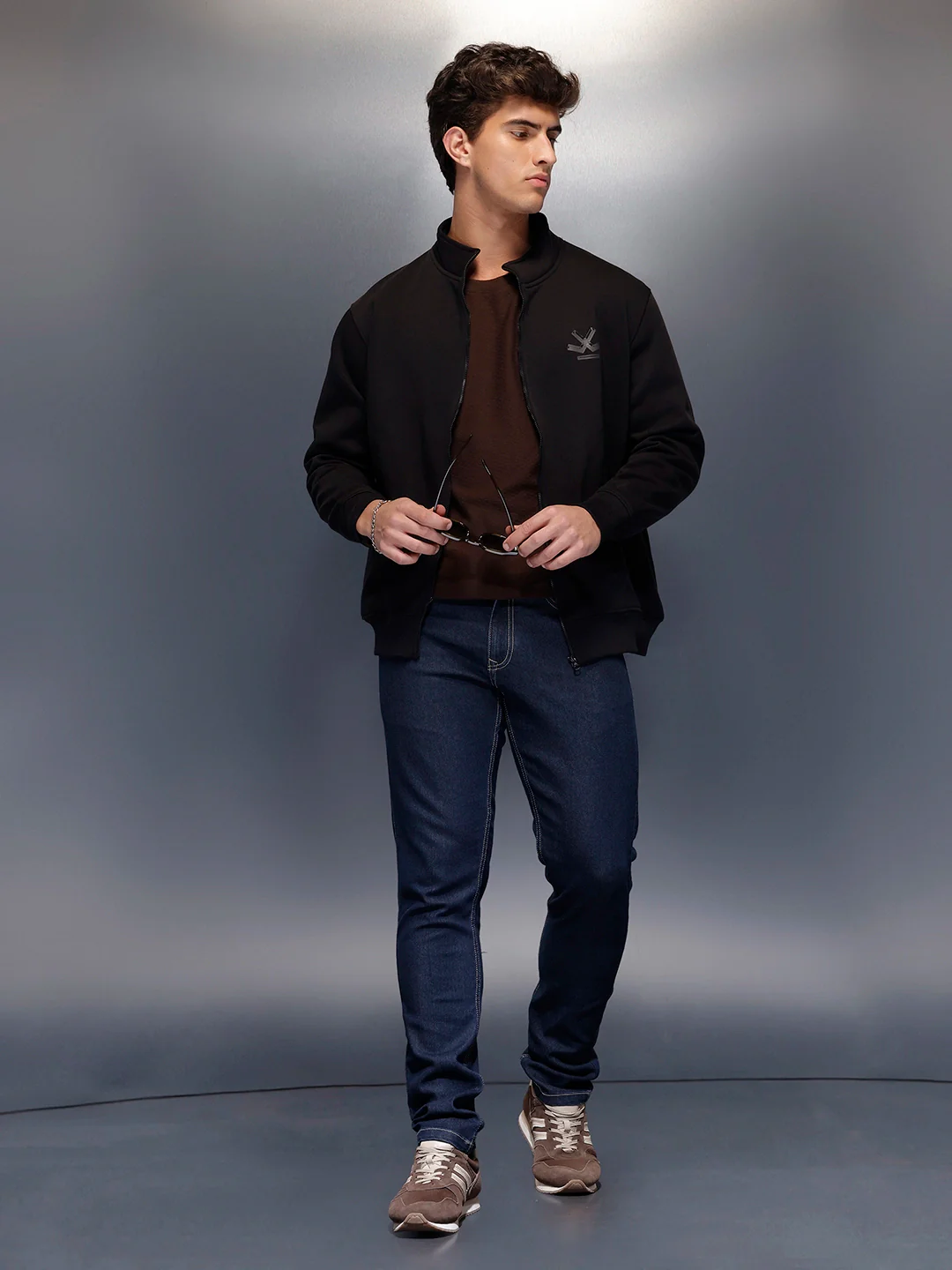 Men's Casual Slim Fit Jeans   |  Dark Blue - Image 2