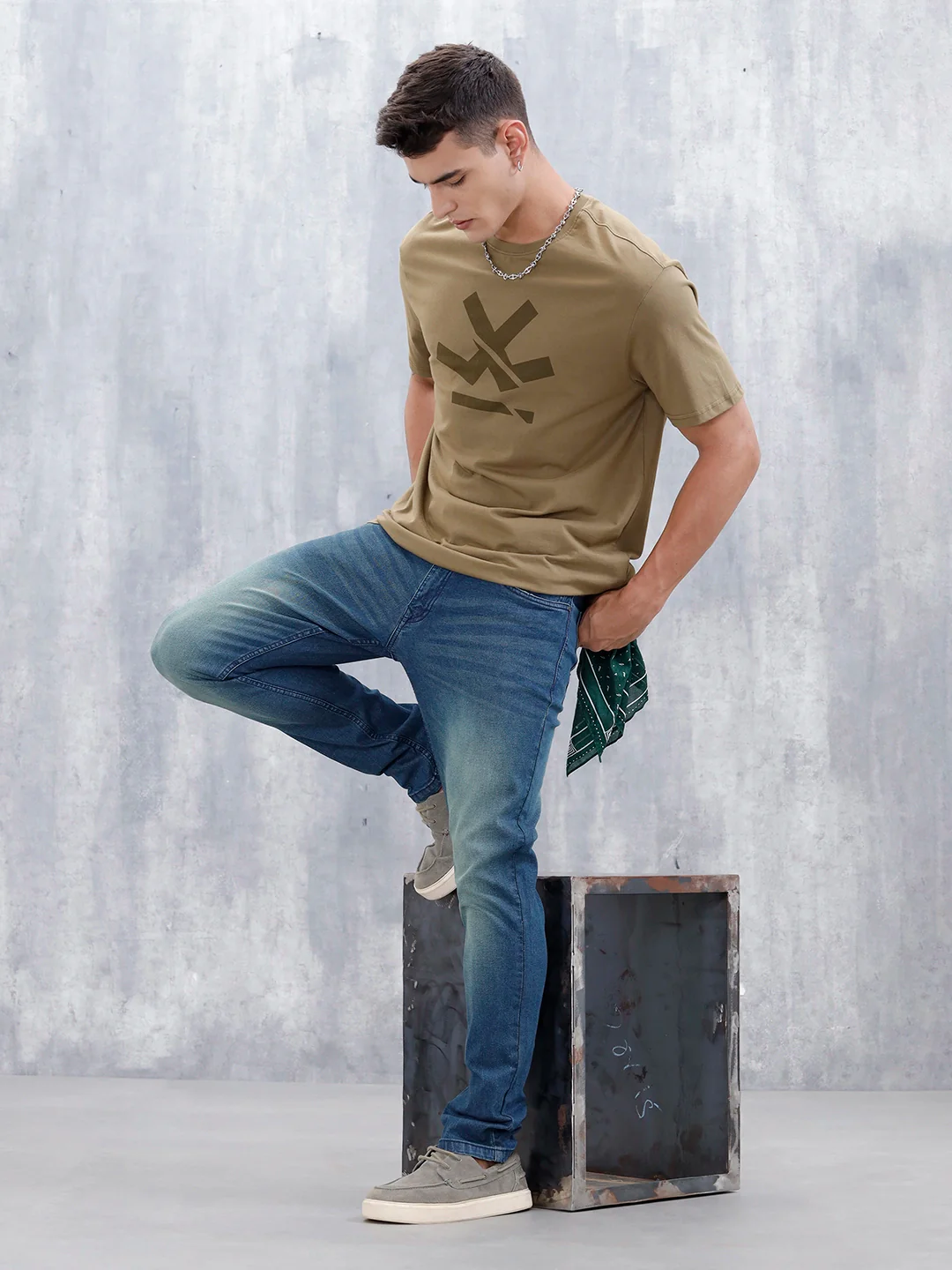 Men's Casual Slim Fit Jeans | Dark Stone - Image 2