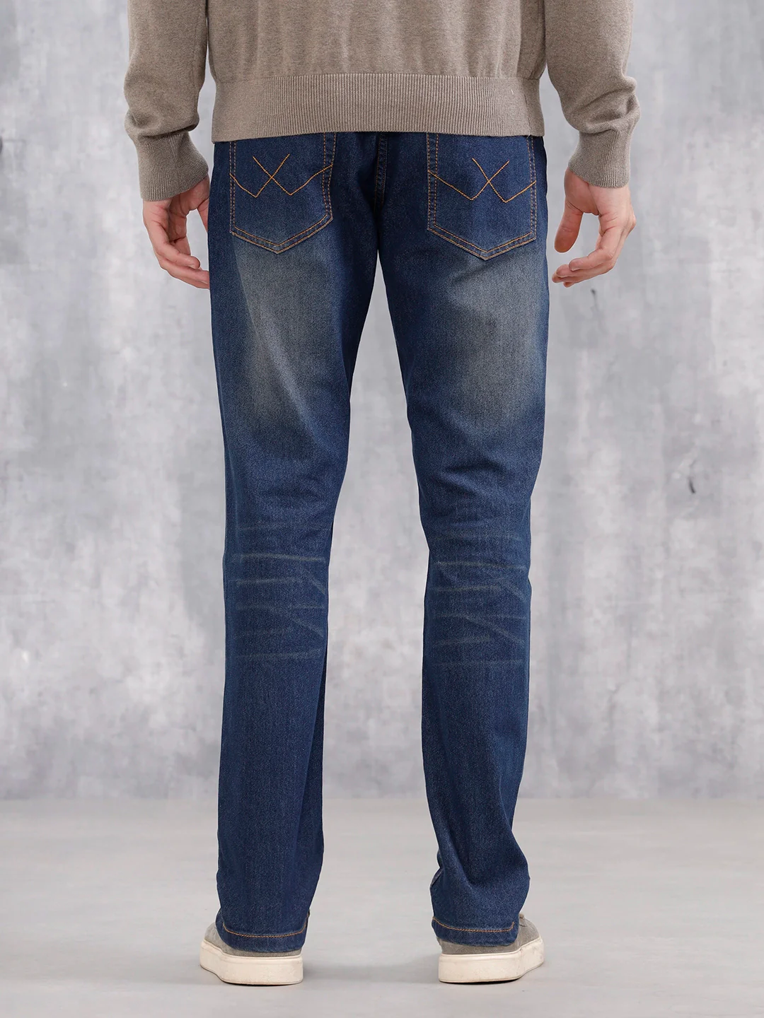 Men's Casual Slim Fit Jeans | Dark Stone - Image 3