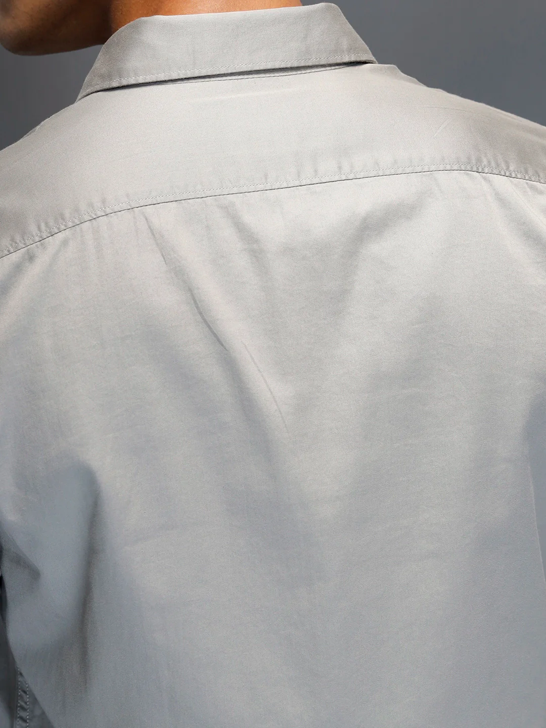 Men's Casual Slim Fit Shirt | Grey - Image 5
