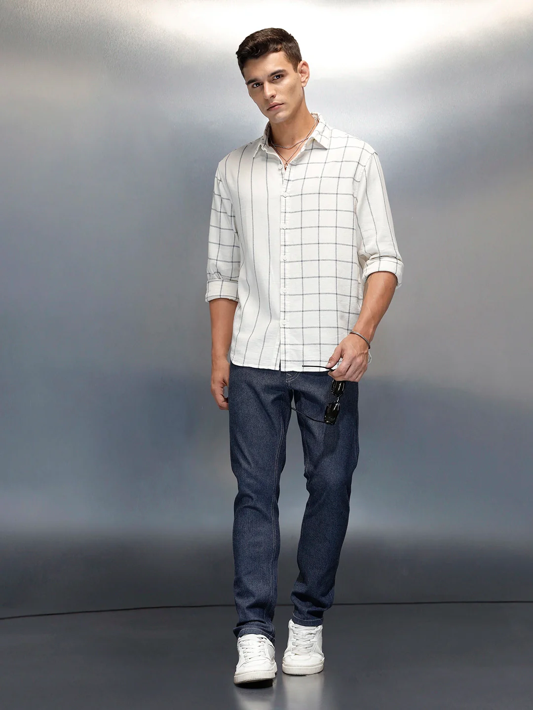 Men's Casual Straight Fit Jeans | Blue - Image 2