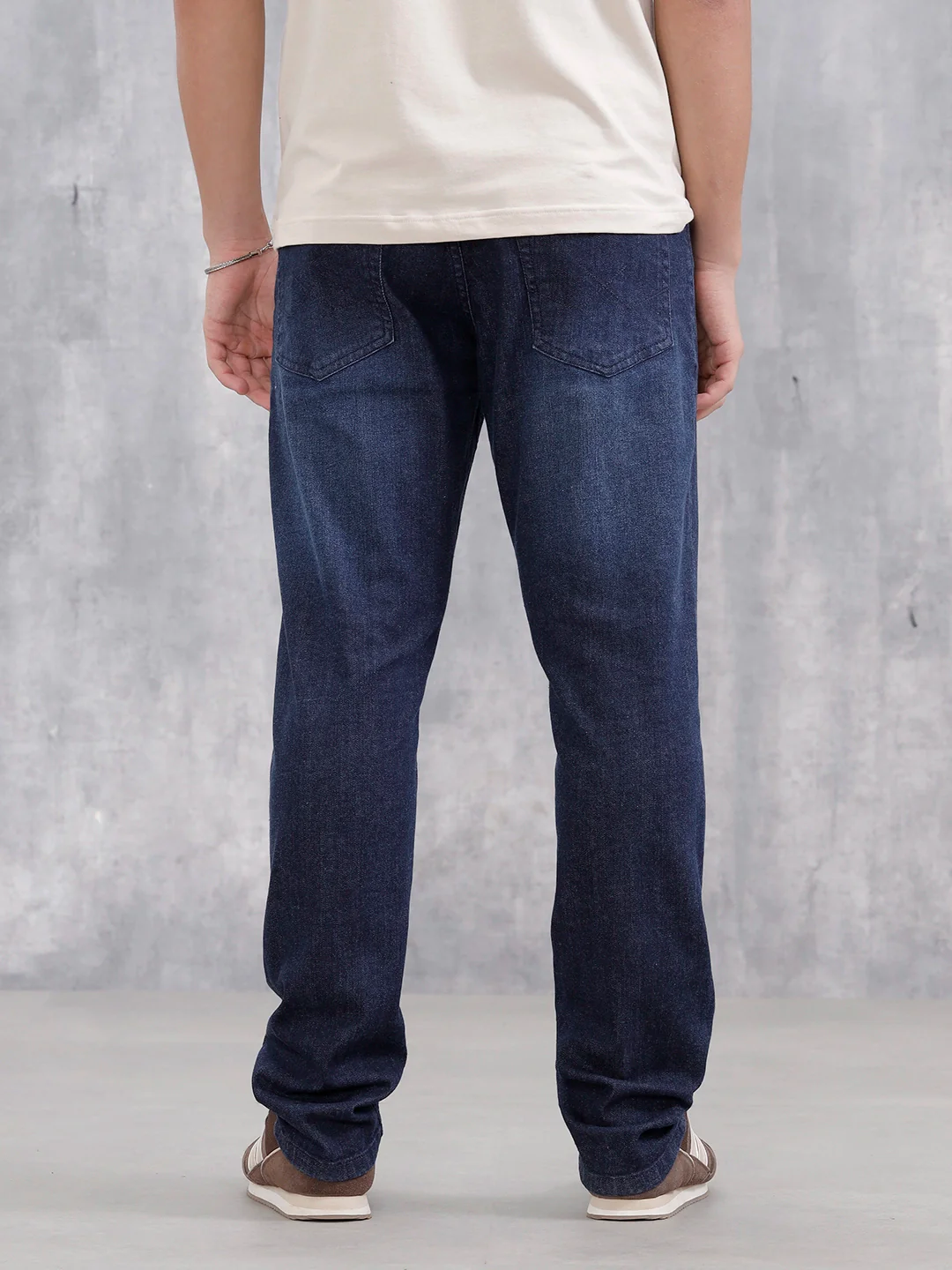 Men's Casual Straight Fit Jeans | Dark Stone - Image 3