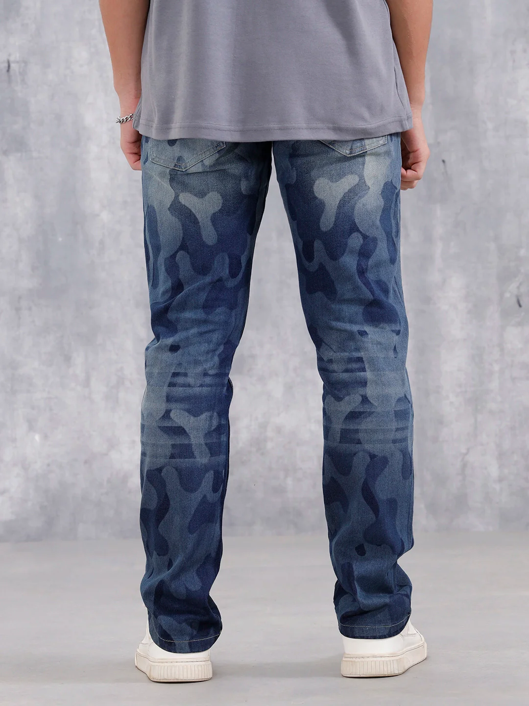 Men's Casual Straight Fit Jeans | Dark Stone - Image 3