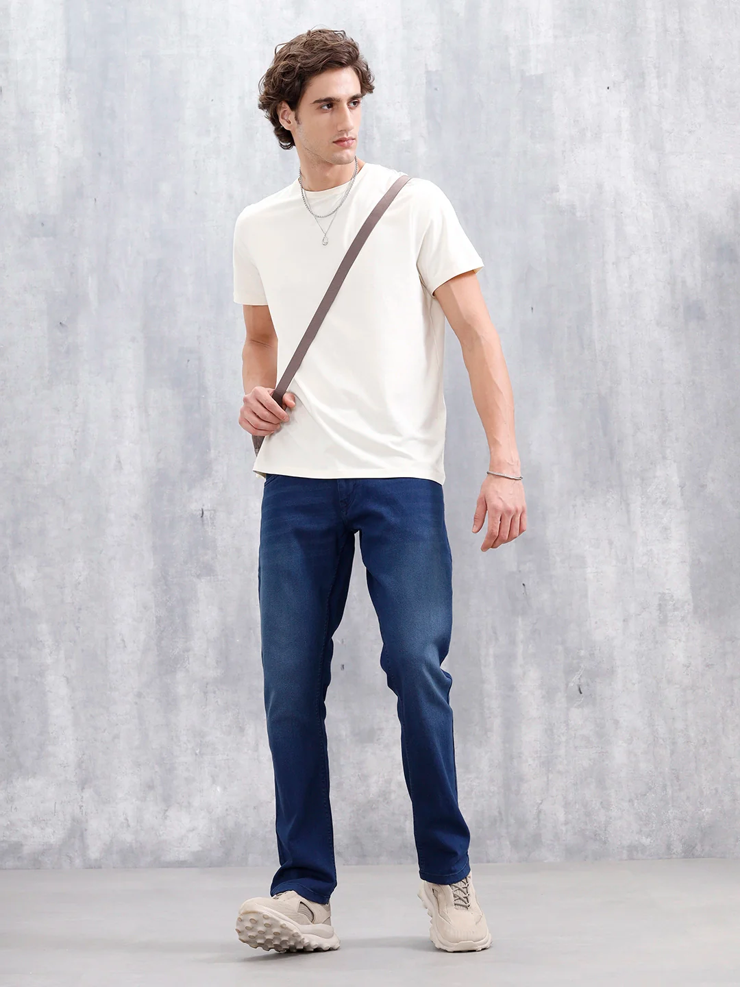 Men's Casual Straight Fit Jeans | Dark Stone - Image 2