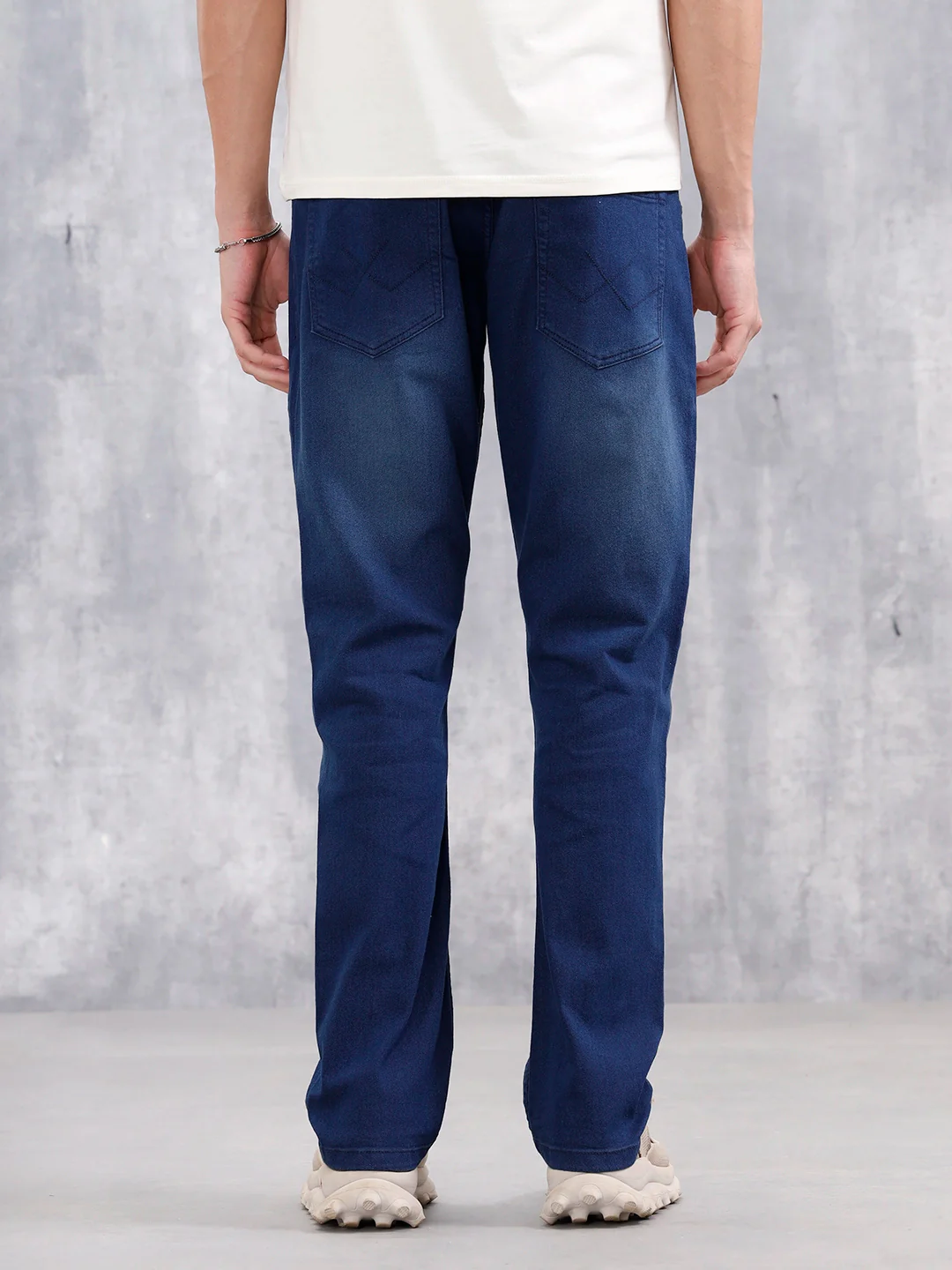 Men's Casual Straight Fit Jeans | Dark Stone - Image 3