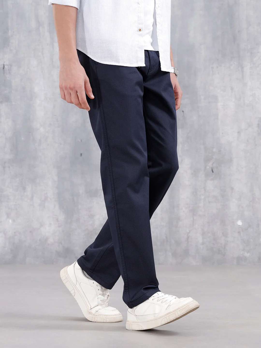 Men's Casual Straight Fit Jogger | Navy Blue - Image 5