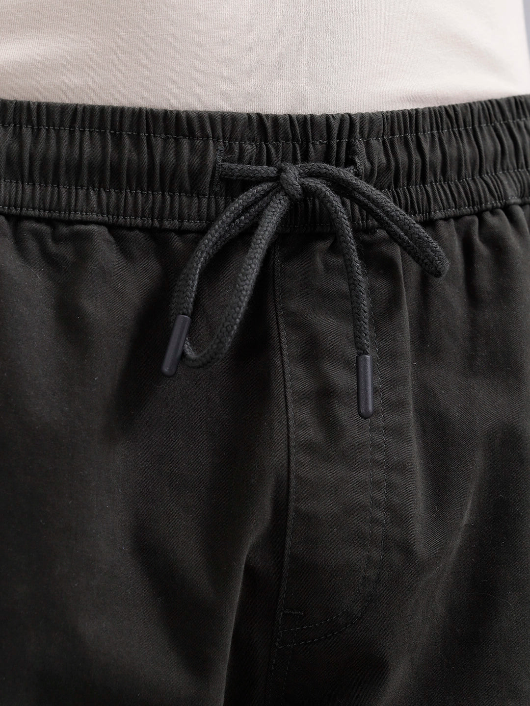 Men's Casual Straight Fit Trousers | Olive - Image 5