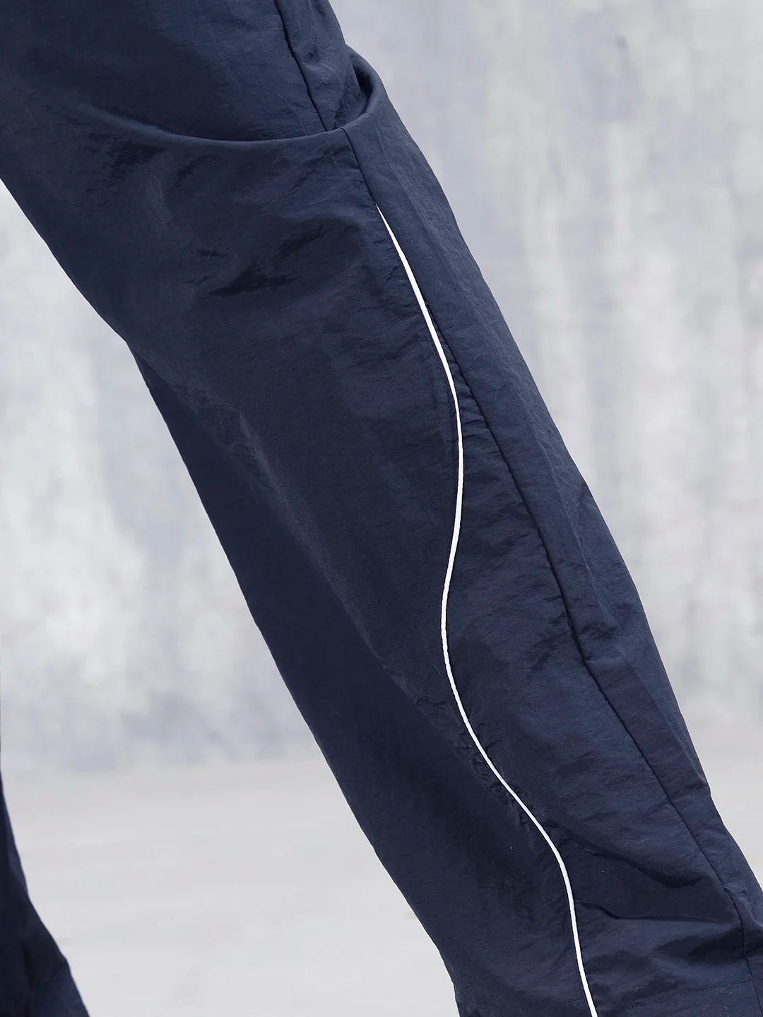 Men's Causal Oversized Fit Sport Look Jogger  | Navy Blue - Image 5