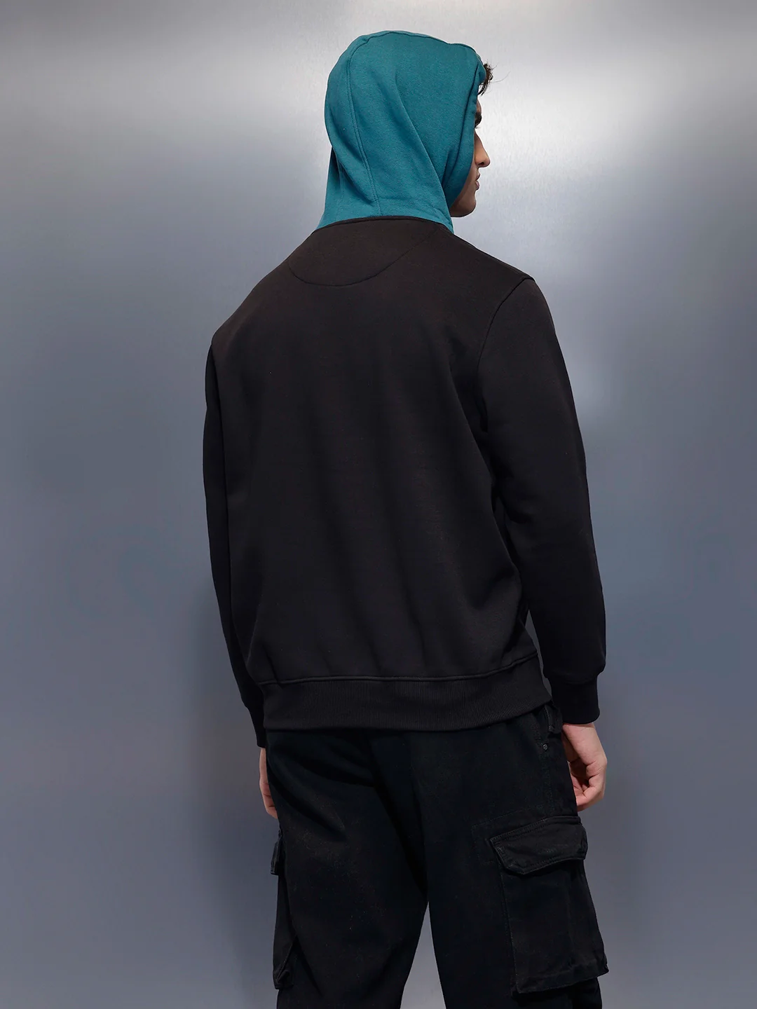 Men's Comfort Fit Hoodie   |  Black - Image 3