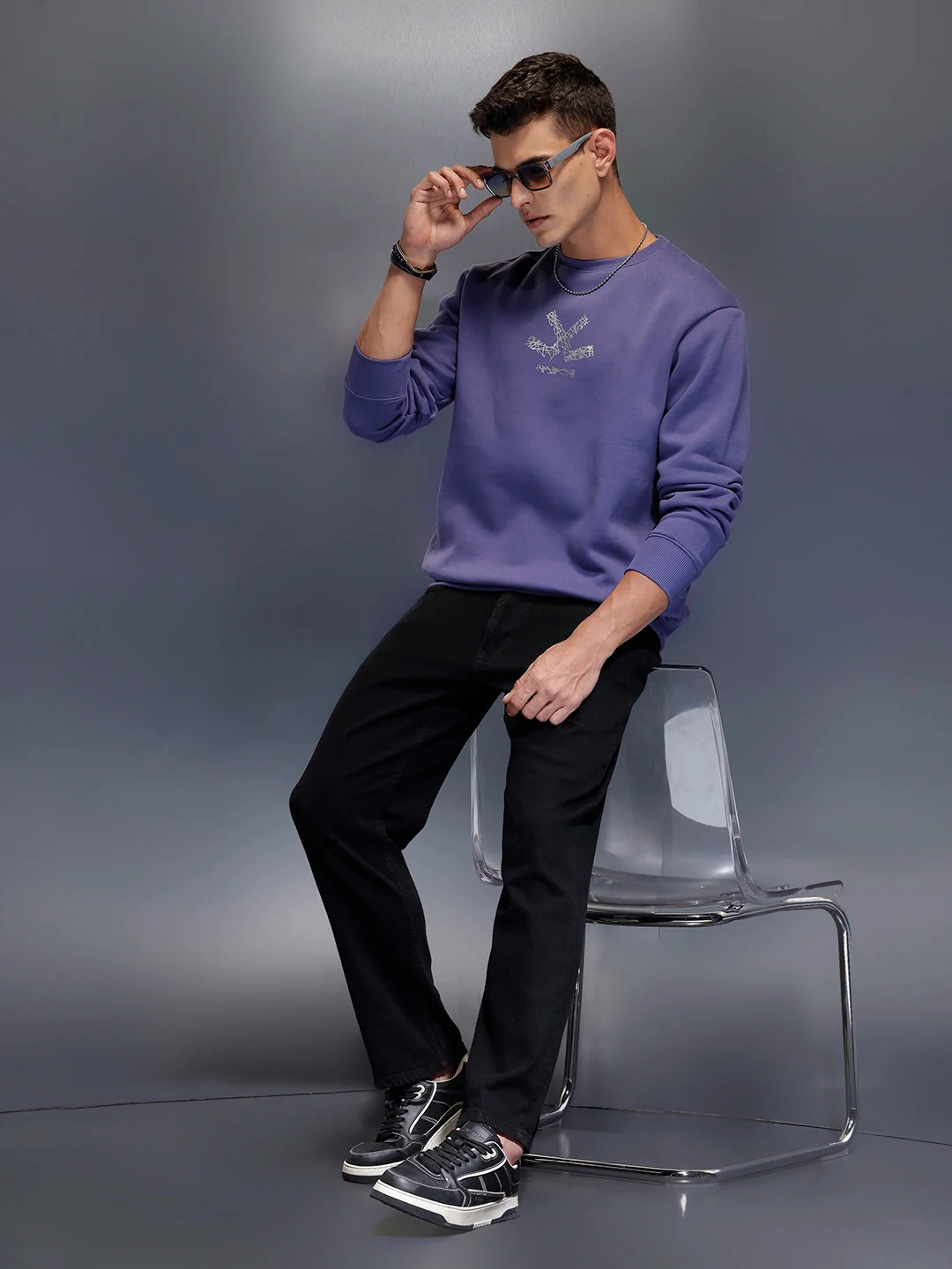 Men's comfort fit sweatshirt | Blue - Image 2