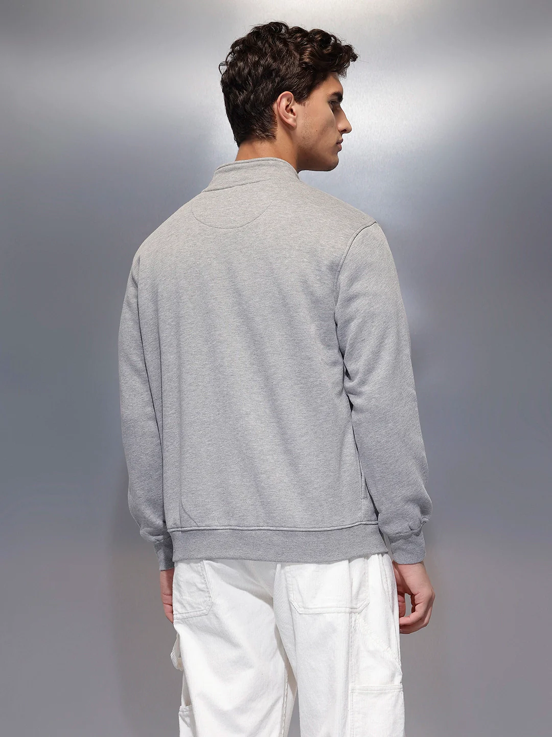 Men's Comfort Fit Sweatshirt   |  Grey - Image 3
