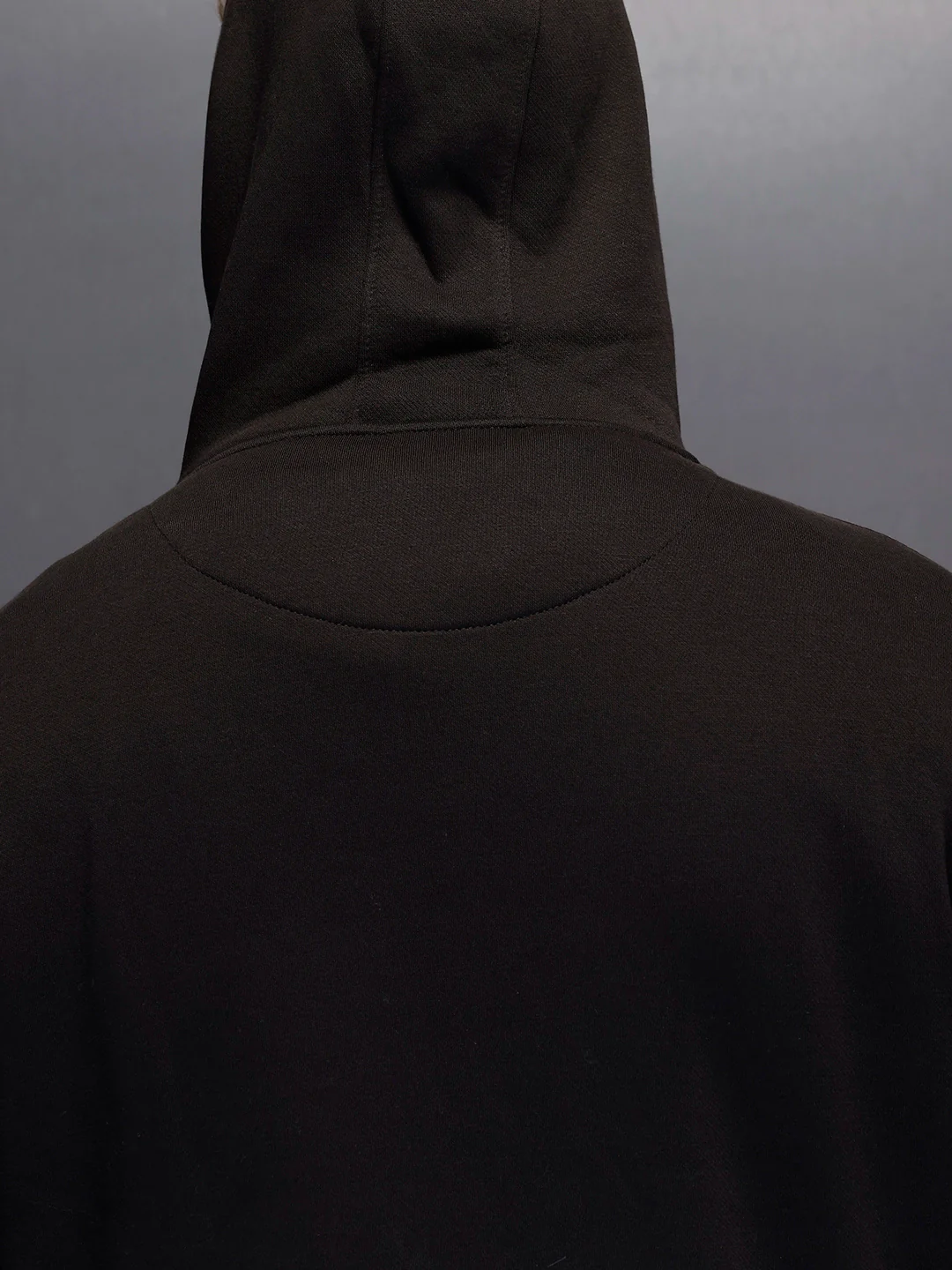 Men's comfort fit sweatshirt with contract zip and print design | Black - Image 5