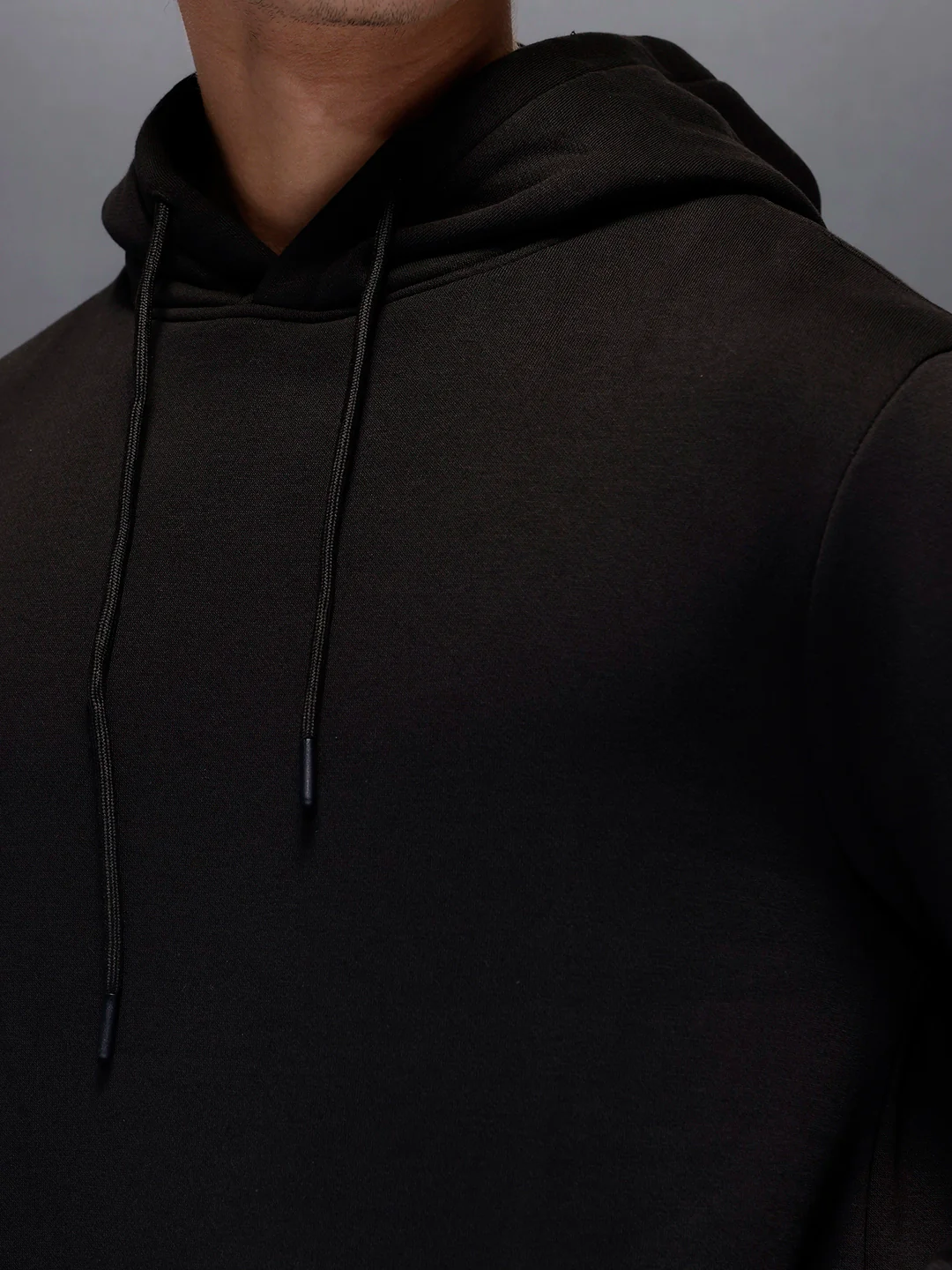 Men's Comfot Fit Graphic Print Hoodie  |  Black - Image 7