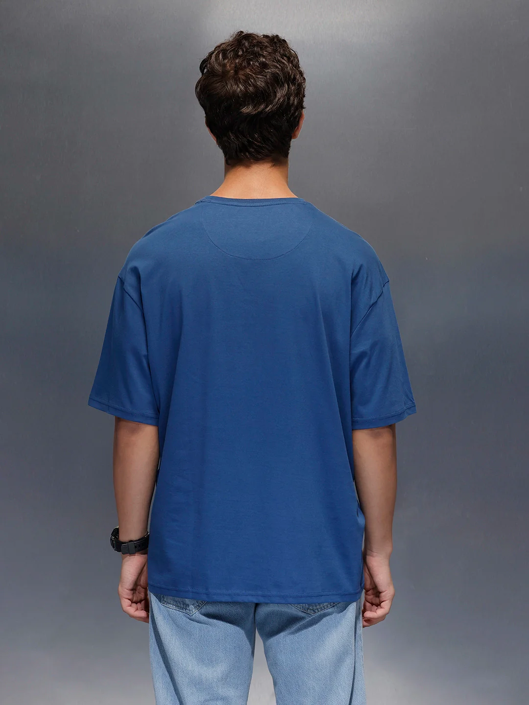 Men's Oversized 'The Office' Inspired Print  |  Navy Blue - Image 3