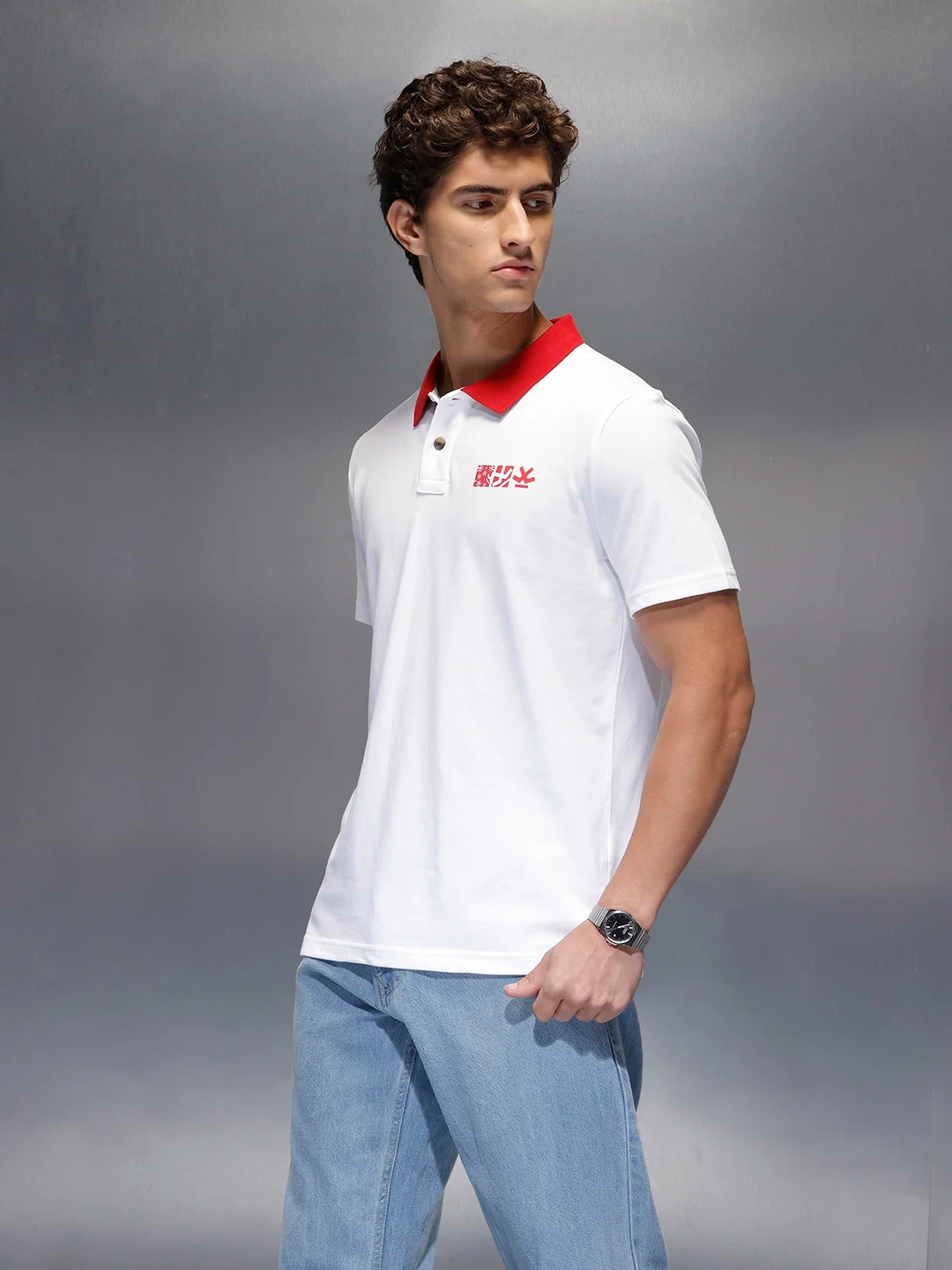 Men's Regular Fit polo tshirt |  White - Image 4