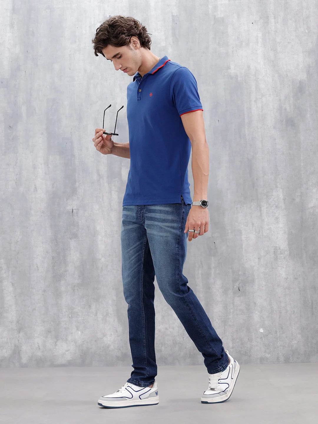 Men's Skinny Fit Casual Jeans | Dark Stone - Image 2