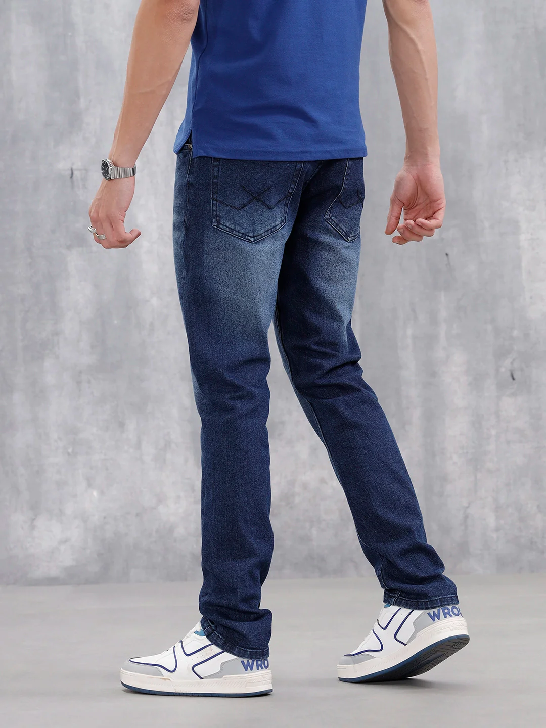 Men's Skinny Fit Casual Jeans | Dark Stone - Image 3