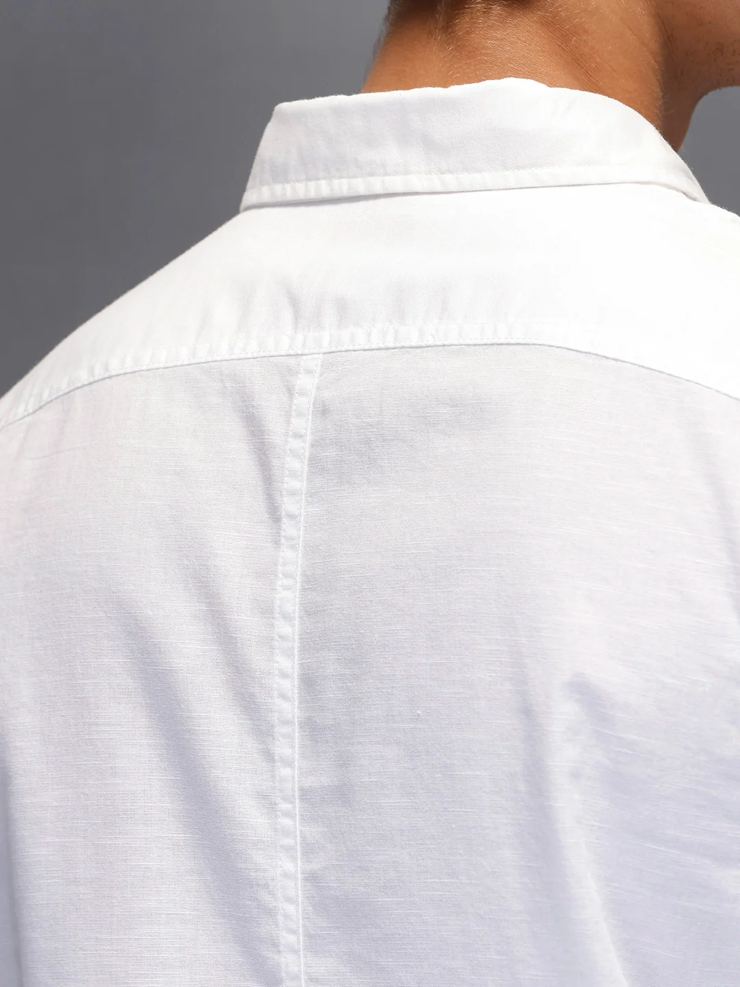 Men's Slim Fit Casual Shirt  |  White - Image 5