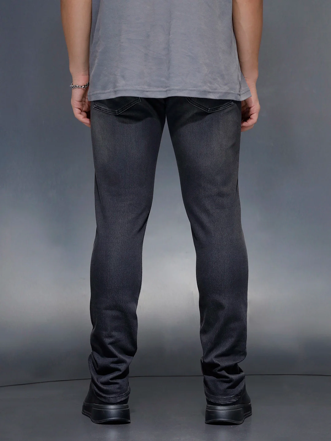 Men's Slim Fit Denim jeans  | Black - Image 3