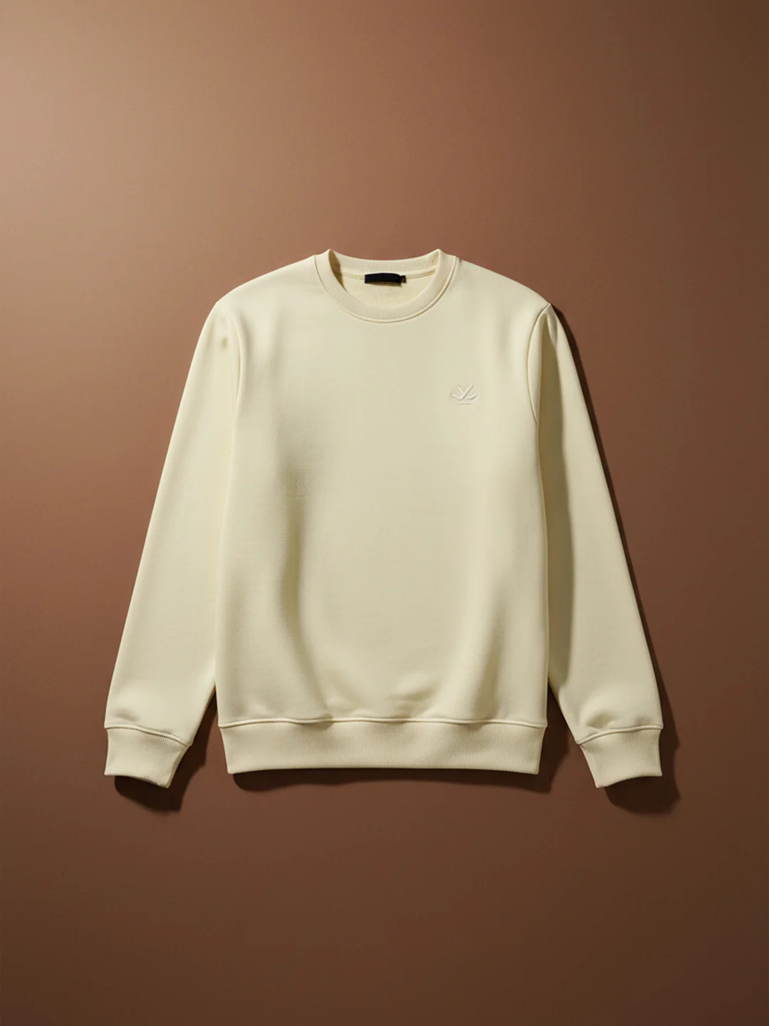 Men's Solid Casual Comfort Fit Sweatshirt | Aloe Wash - Image 4