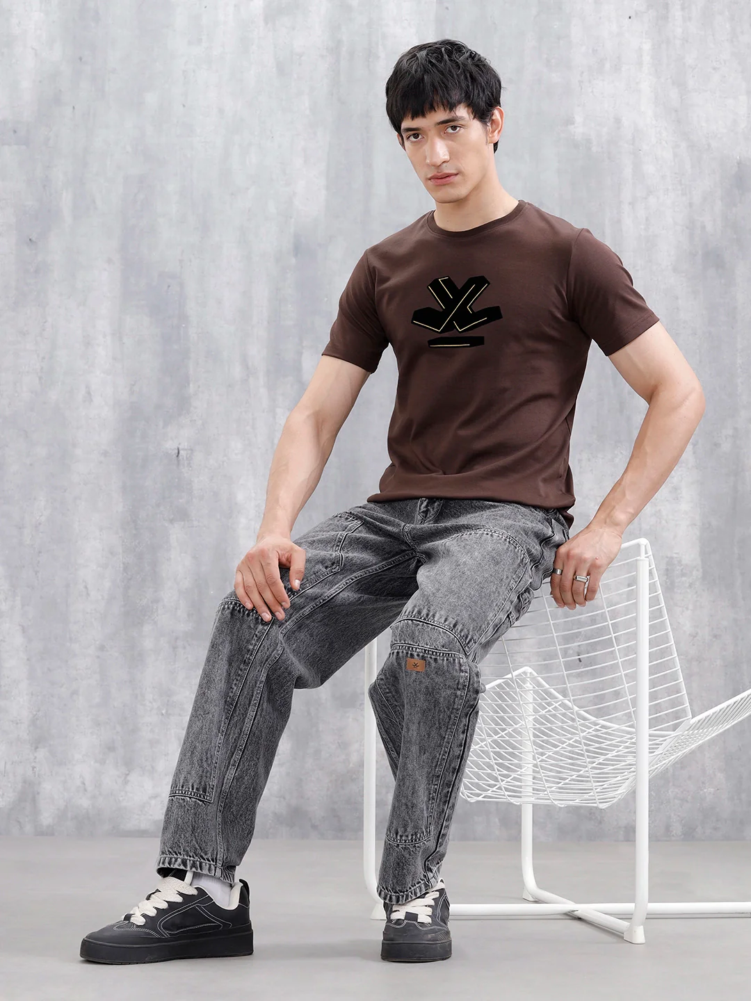 Men's Wrogn Logo Graphic Tee | Brown - Image 2