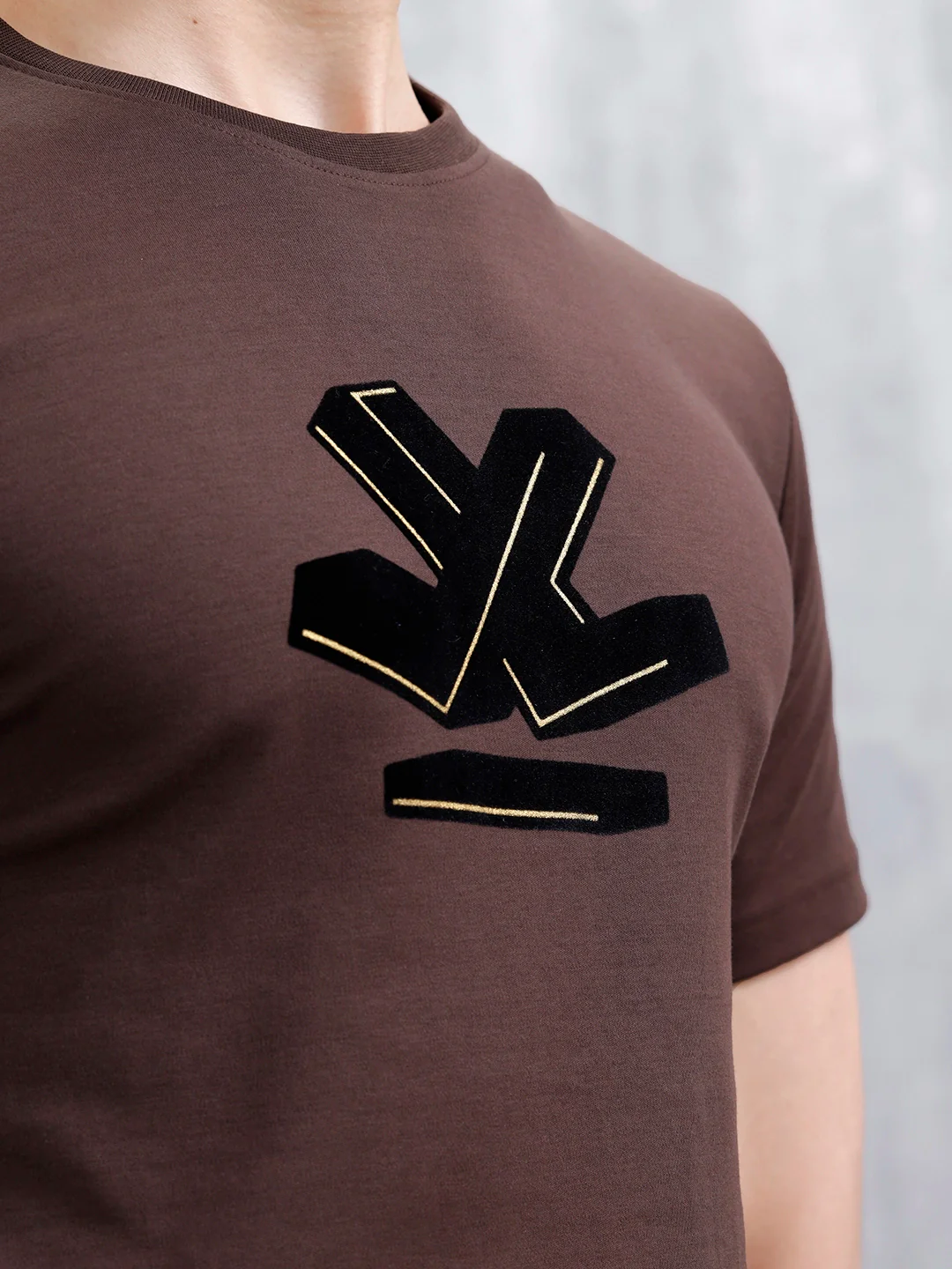 Men's Wrogn Logo Graphic Tee | Brown - Image 5