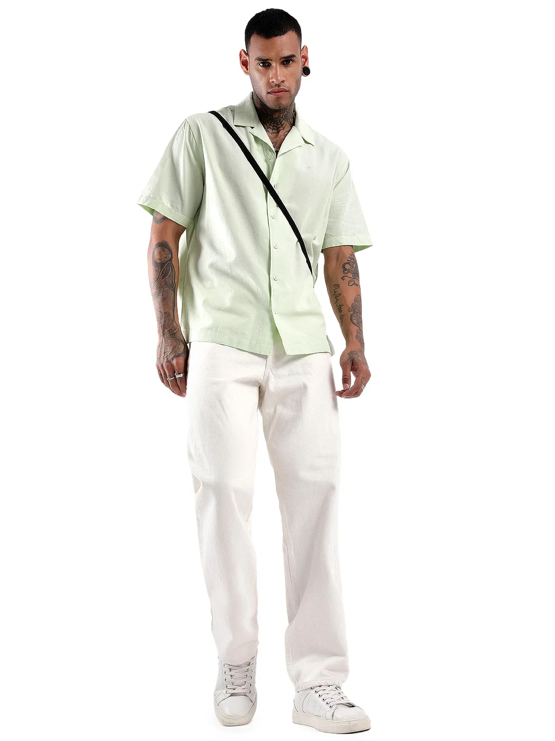 Mint Resort Collar Solid Shirt - Image 2