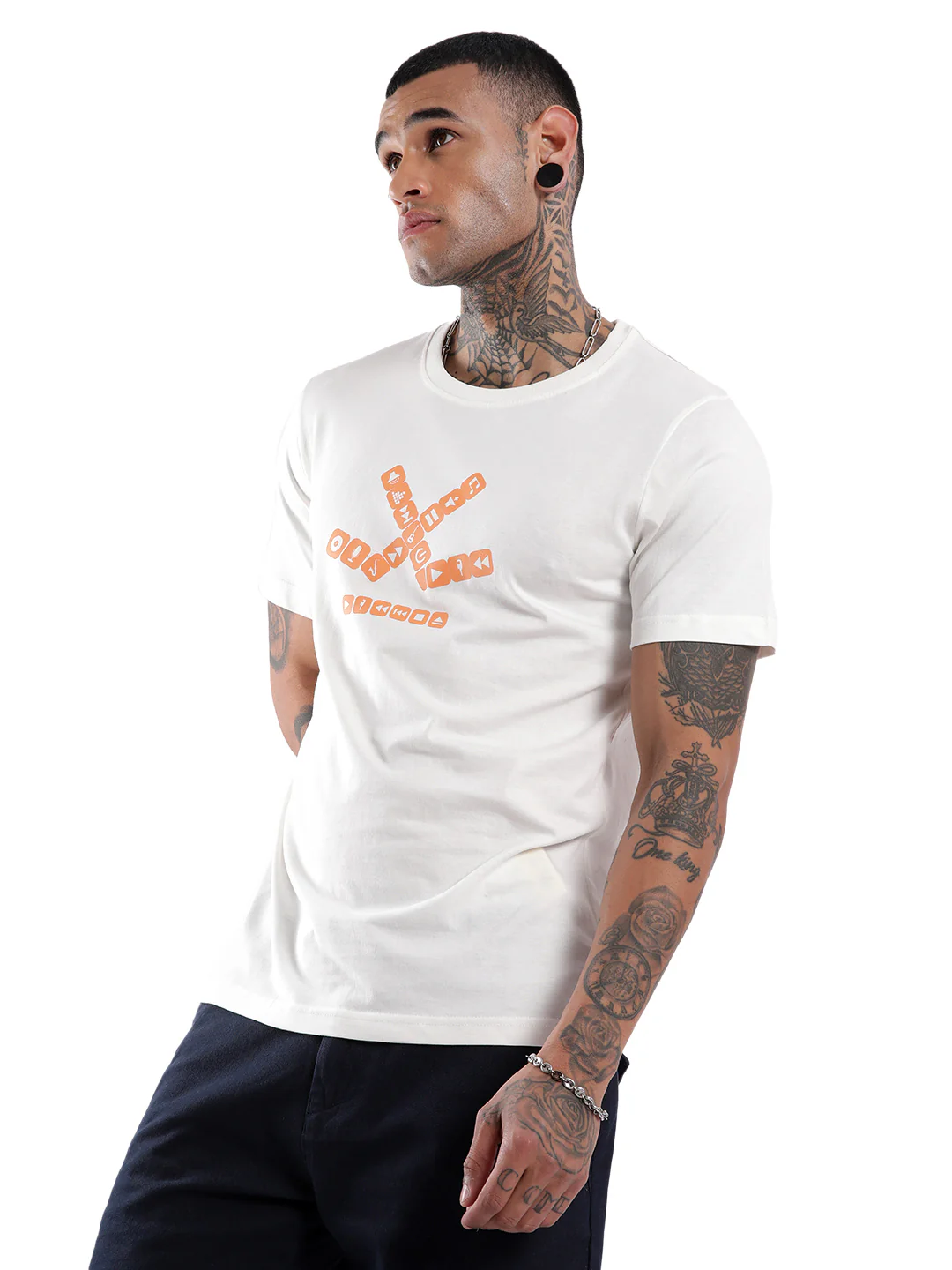Musical Waves Printed T-Shirt - Image 4