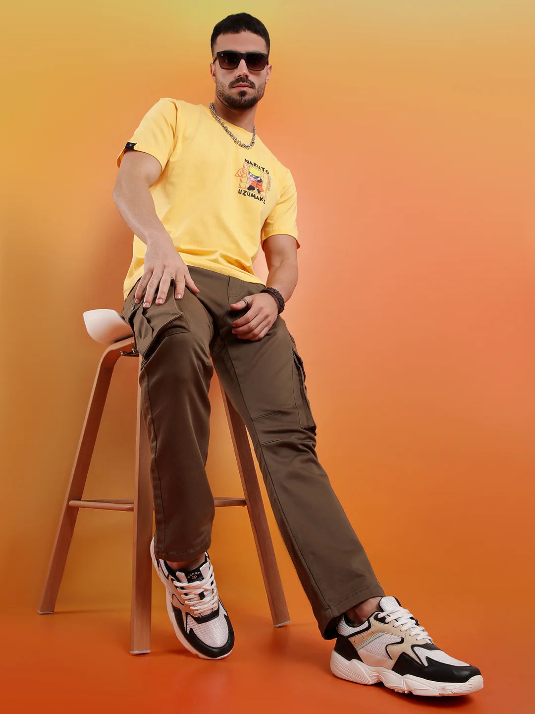 Naruto Uzumaki Yellow T-Shirt - Image 2